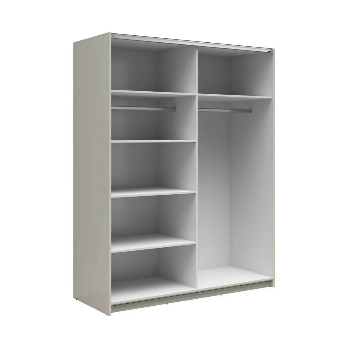 Dulap TETRIX, casmir, PAL, cu 2 usi si oglinzi, 154x60x196 cm