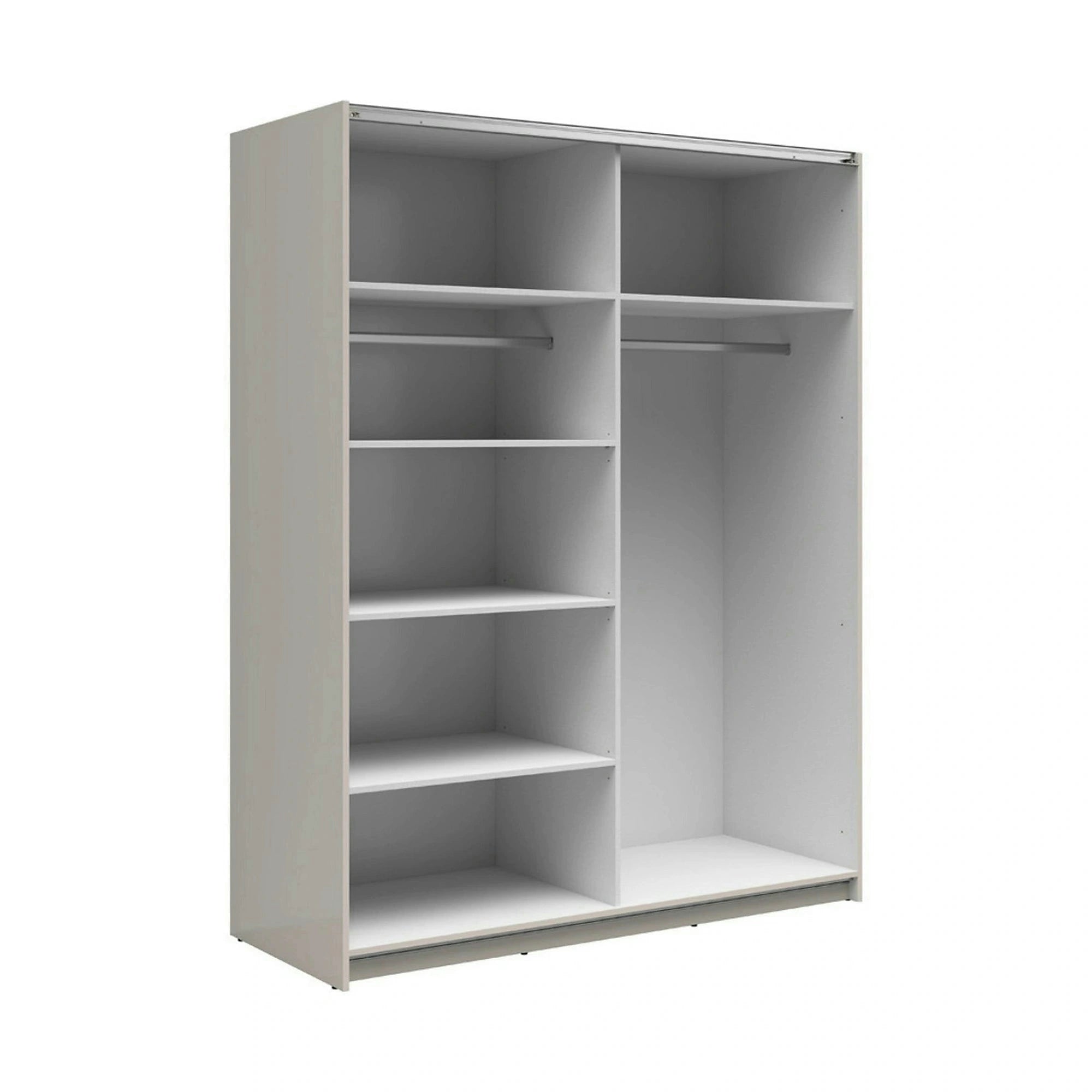 Dulap TETRIX, casmir, PAL, cu 2 usi si oglinzi, 183x60x196 cm