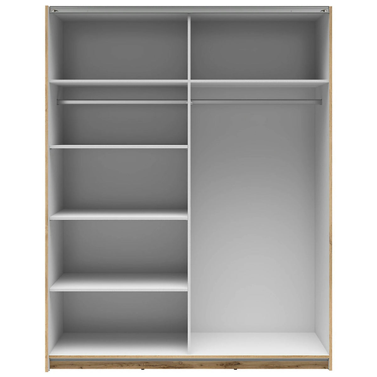 Dulap TETRIX, stejar wotan, PAL, cu 2 usi, 154x60x196 cm