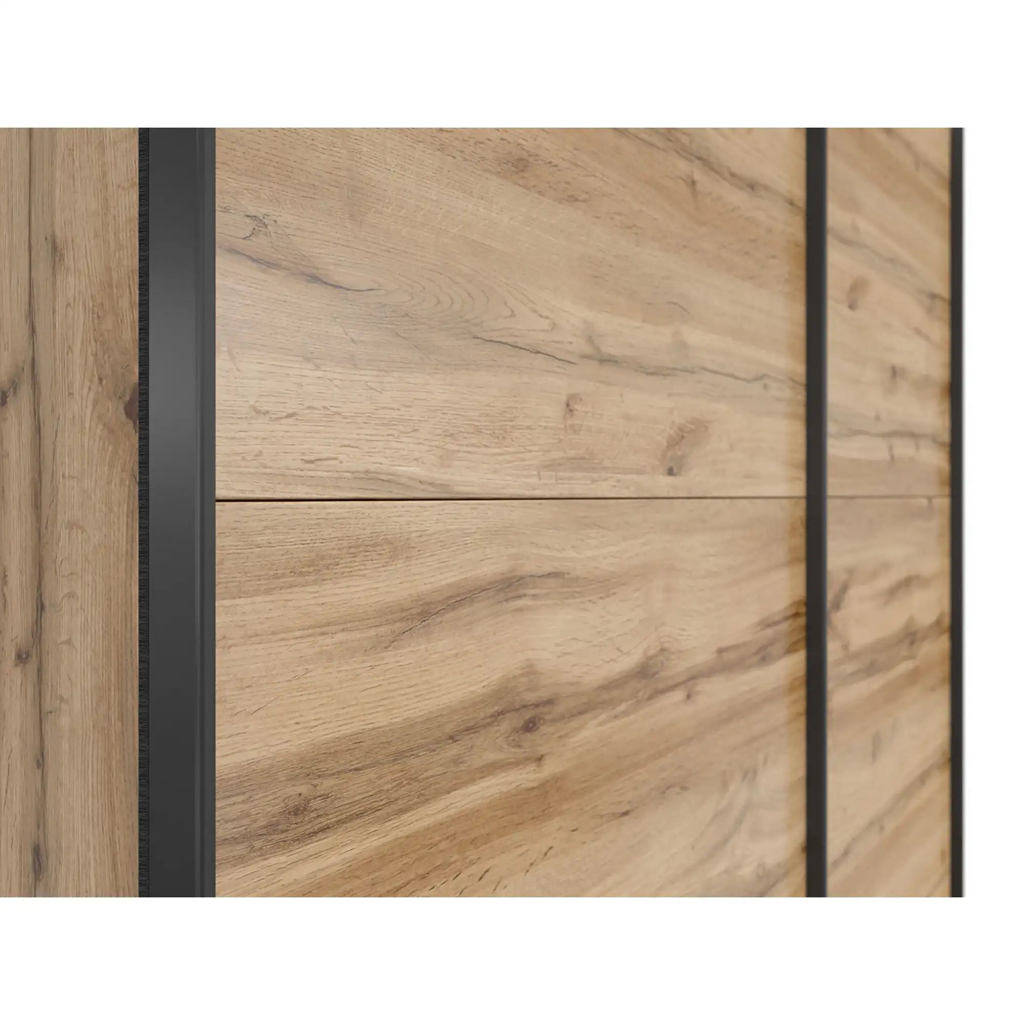 Dulap TETRIX, stejar wotan, PAL, cu 2 usi, 154x60x196 cm