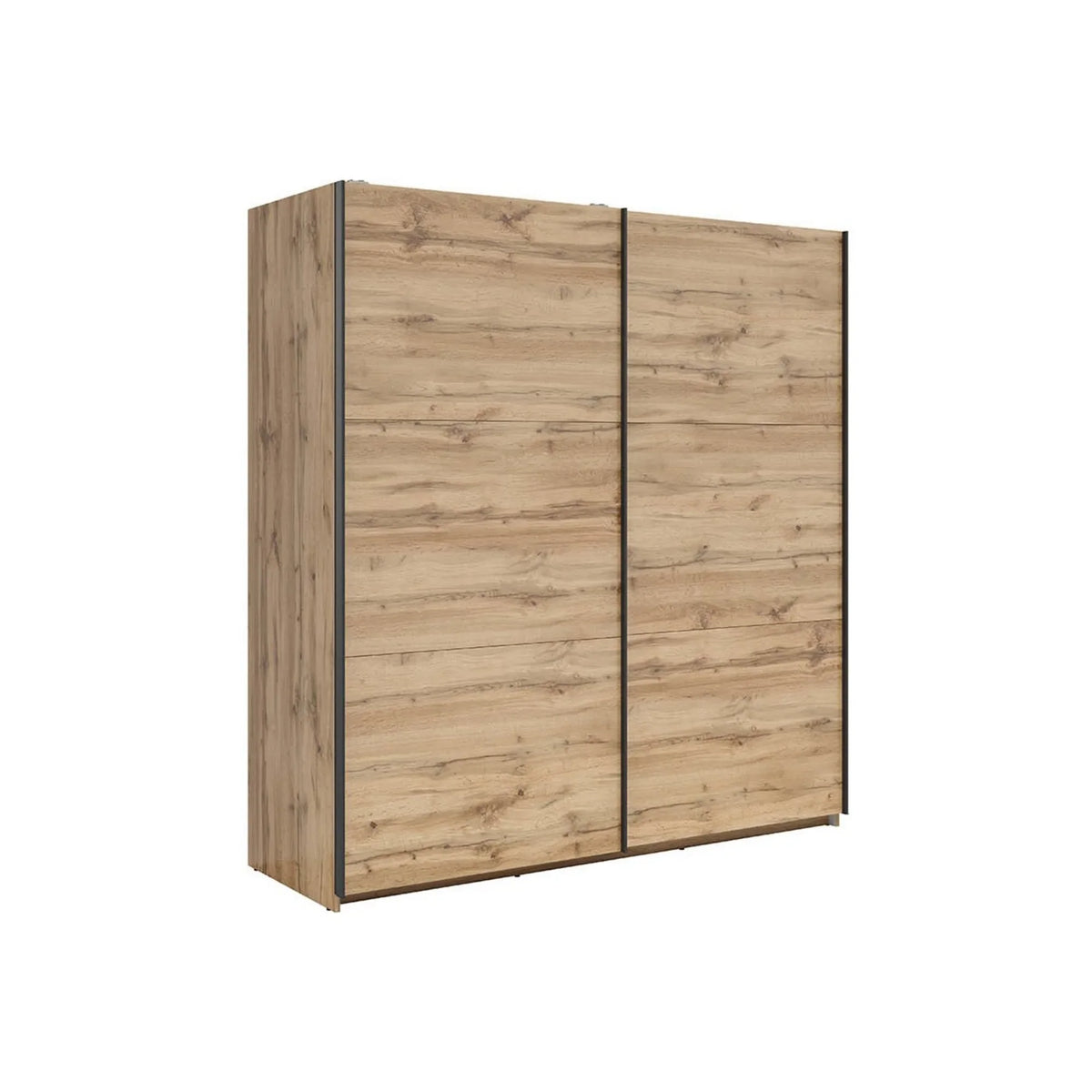 Dulap TETRIX, stejar wotan, PAL, cu 2 usi, 183x60x196 cm