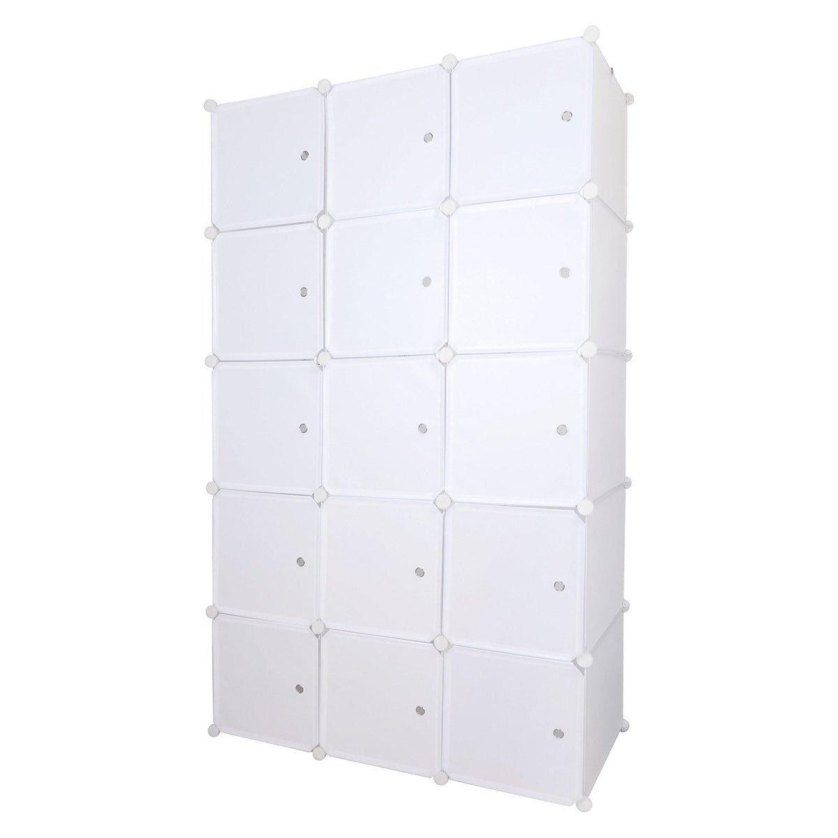 Dulap ZALVO, alb, metal/plastic, cu 6 usi, 111x46x185 cm