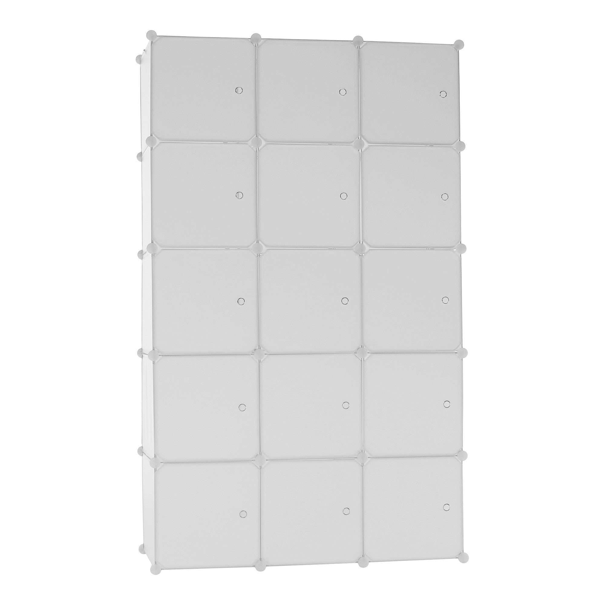 Dulap ZALVO, alb, metal/plastic, cu 6 usi, 111x46x185 cm