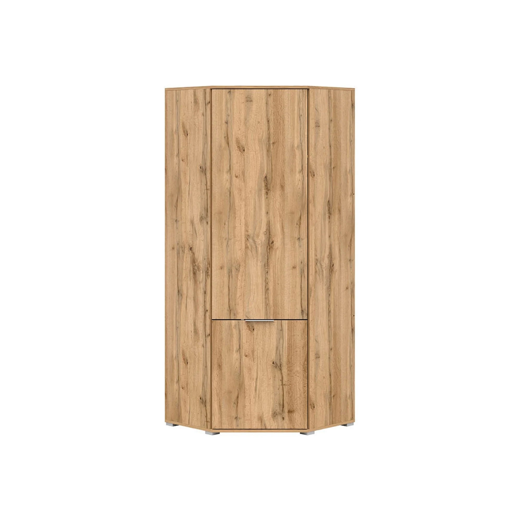 Dulap ZELE, stejar wotan, PAL, cu 2 usi, 78x78x195 cm