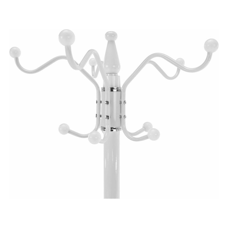 Cuier ELOS, alb, metal/marmura, 37x37x175 cm