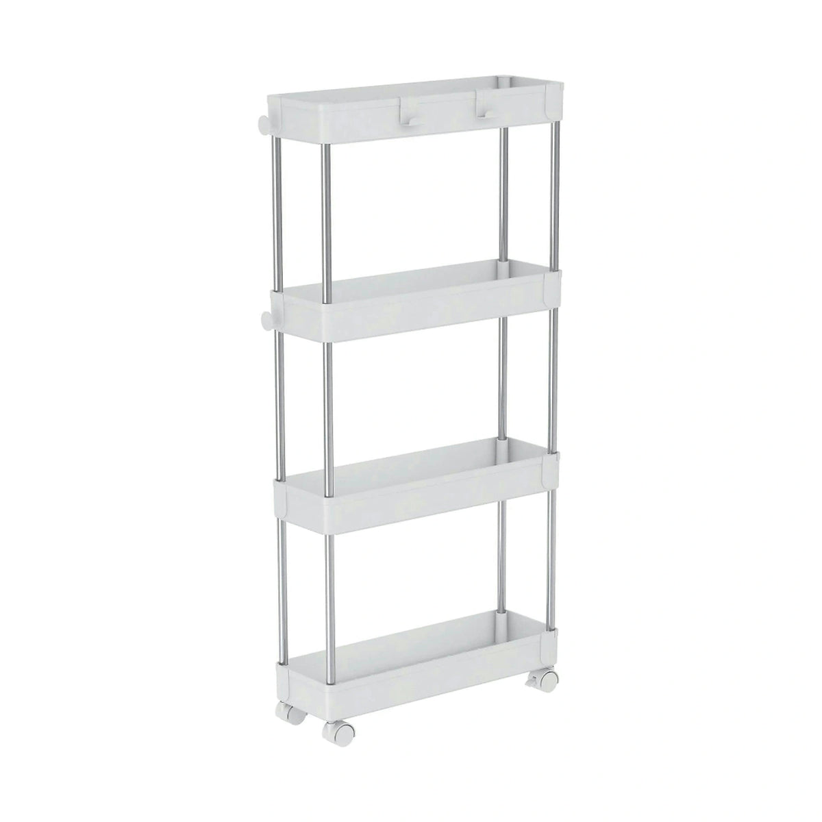 Etajera ALIOL TIP 2, alb, metal/plastic, 40x13x85 cm