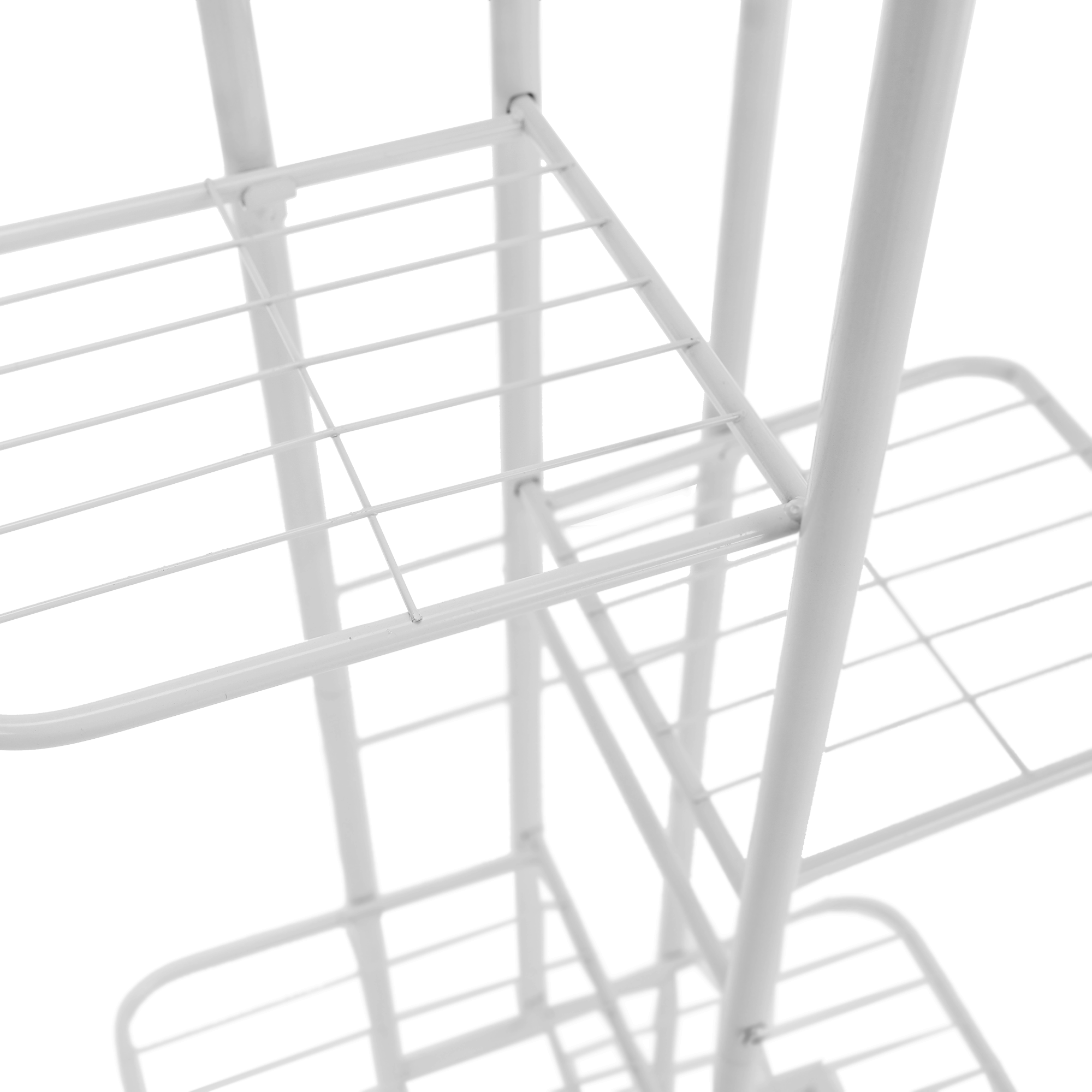 Etajera BAMIR TIP 2, alb, metal, 43x22x126 cm