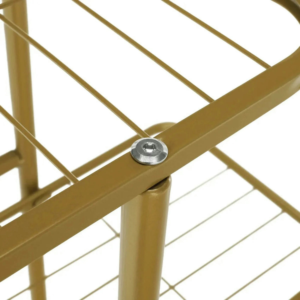 Etajera BAMIR TIP 3, auriu, metal, 44x22x108 cm