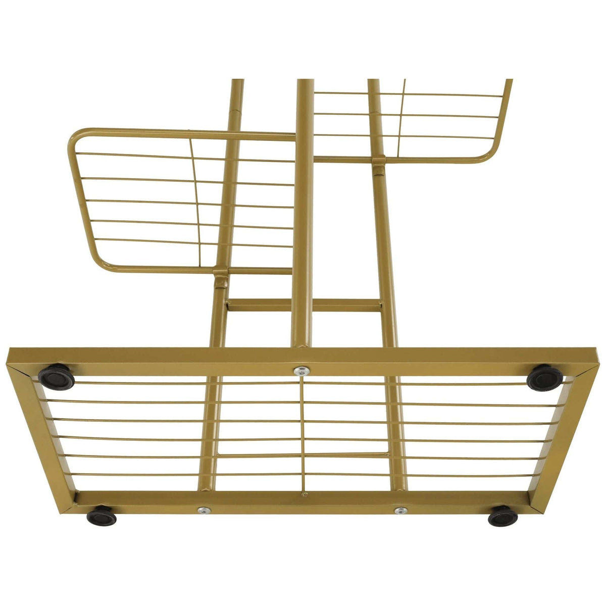 Etajera BAMIR TIP 3, auriu, metal, 44x22x108 cm