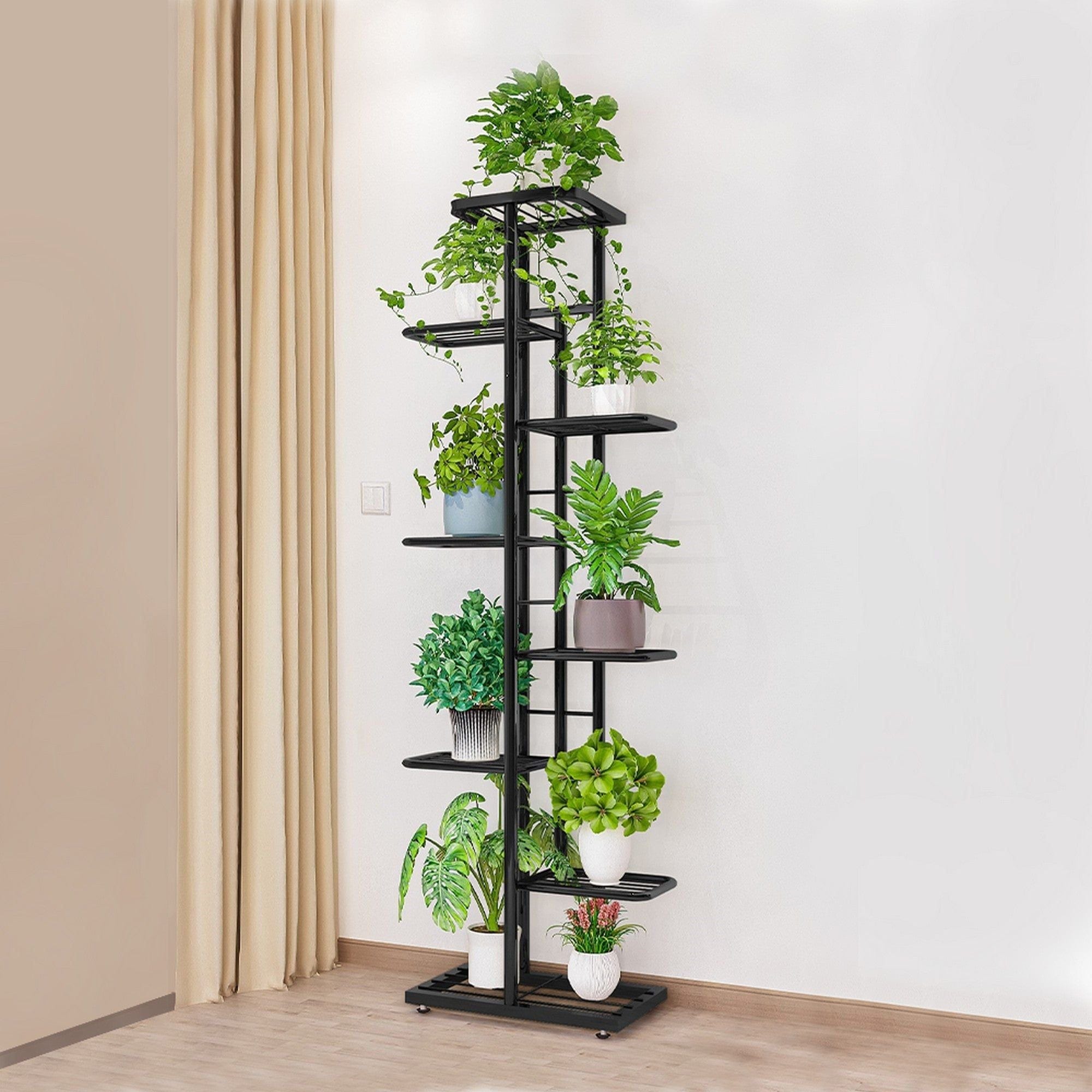 Etajera BAMIR TIP 4, gri, metal, 44x22x141 cm