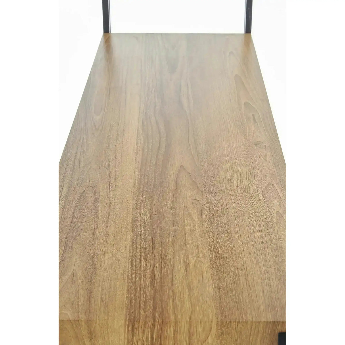 Etajera BOLIVAR, stejar auriu/negru, 100x30x120 cm