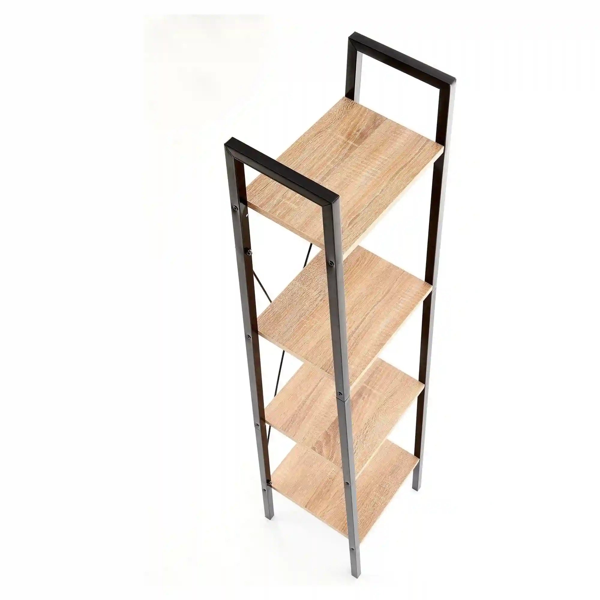 Etajera NARVIK, stejar sonoma/negru, 34x32x148 cm