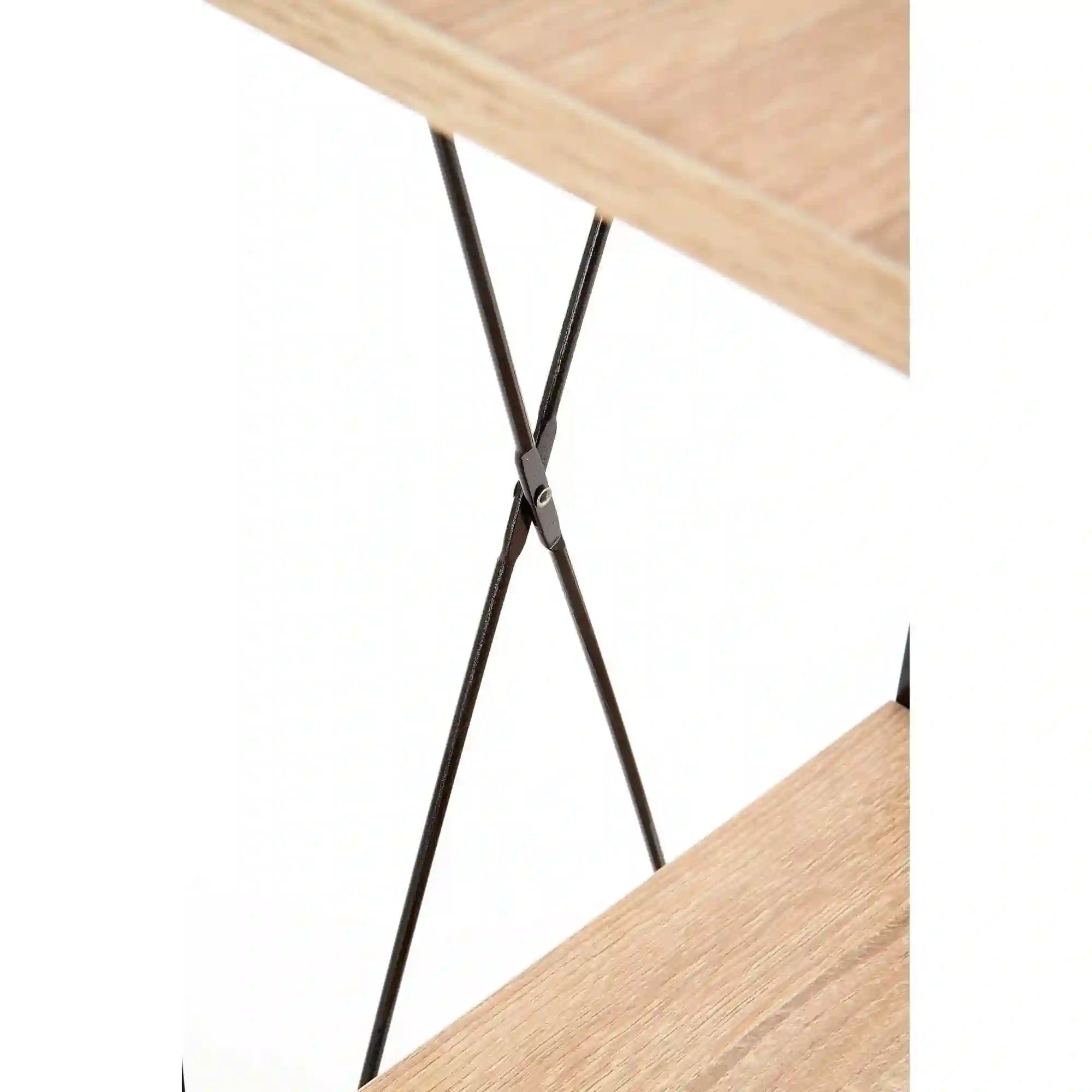 Etajera NARVIK, stejar sonoma/negru, 34x32x148 cm