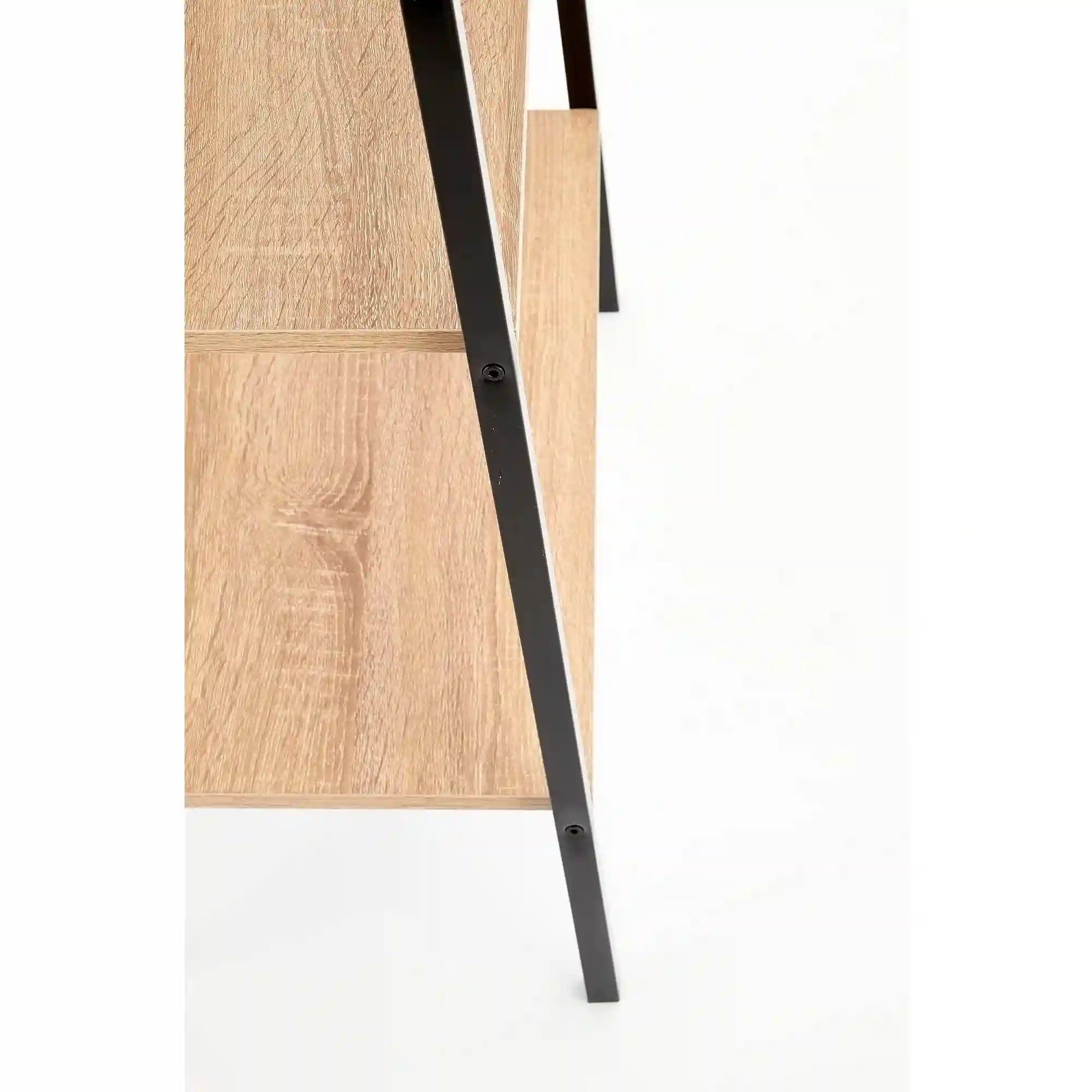 Etajera NARVIK, stejar sonoma/negru, 60x32x148 cm