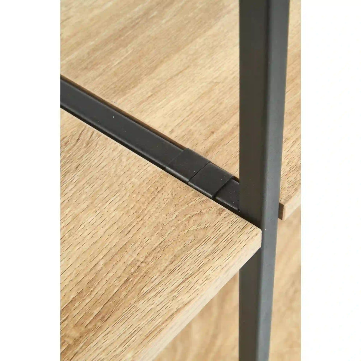 Etajera REG19, stejar sonoma/negru, 90x30x190 cm
