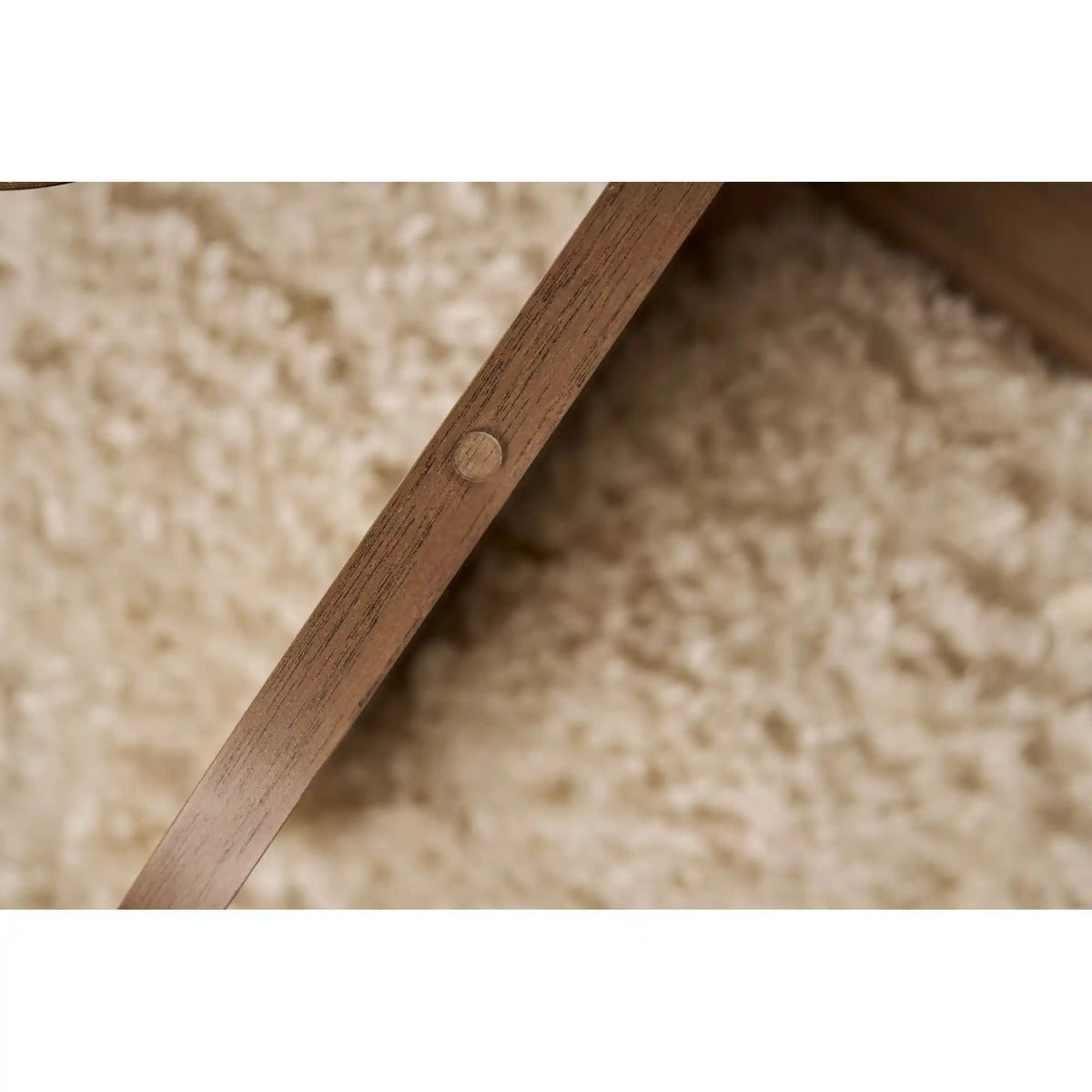 Masuta cafea AERIS, nuc, PAL/sticla, 75x75x35 cm