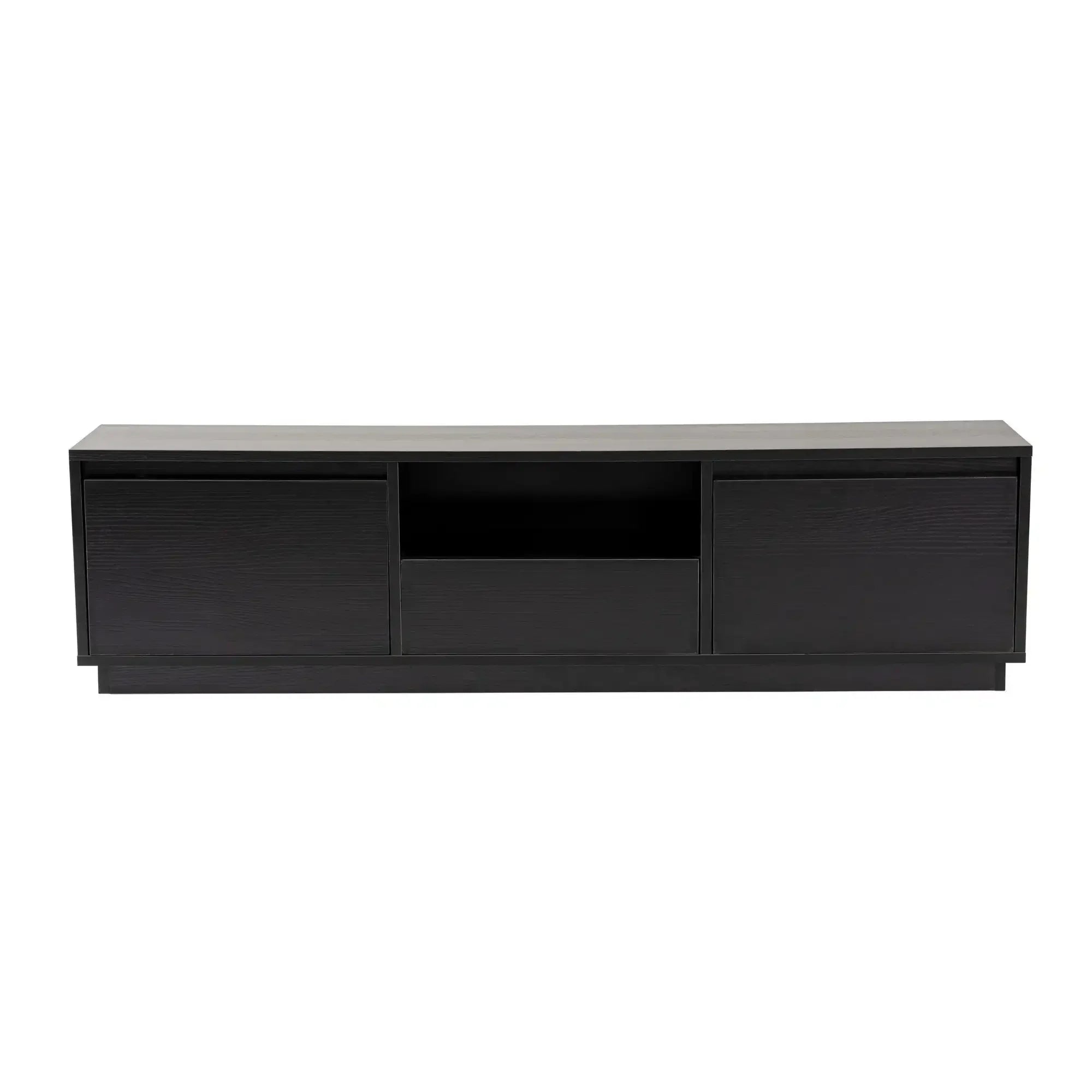 Comoda TV VANGUARD, negru, PAL, 160x30x42 cm