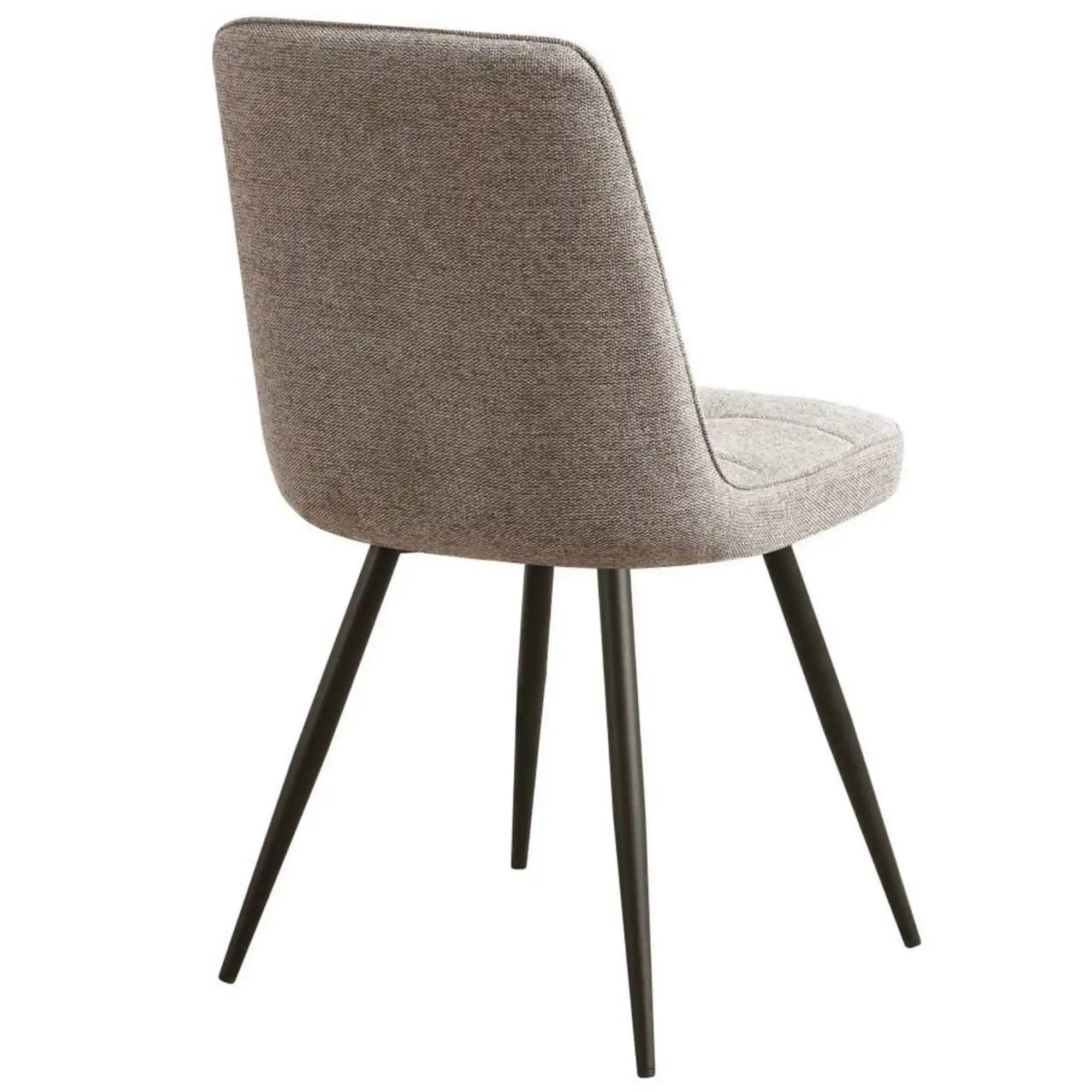 Scaun SUN, bej inchis/negru, stofa clasica/metal, 46x56x86 cm