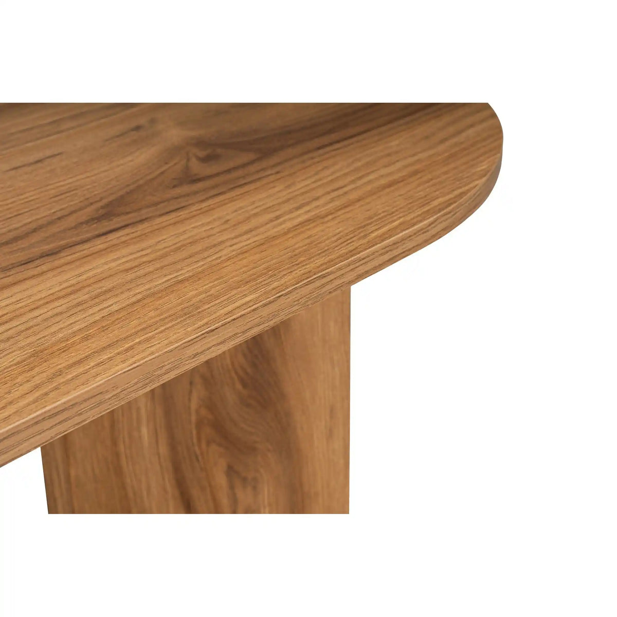 Masuta cafea OVAL, stejar, PAL, 120x40x60 cm