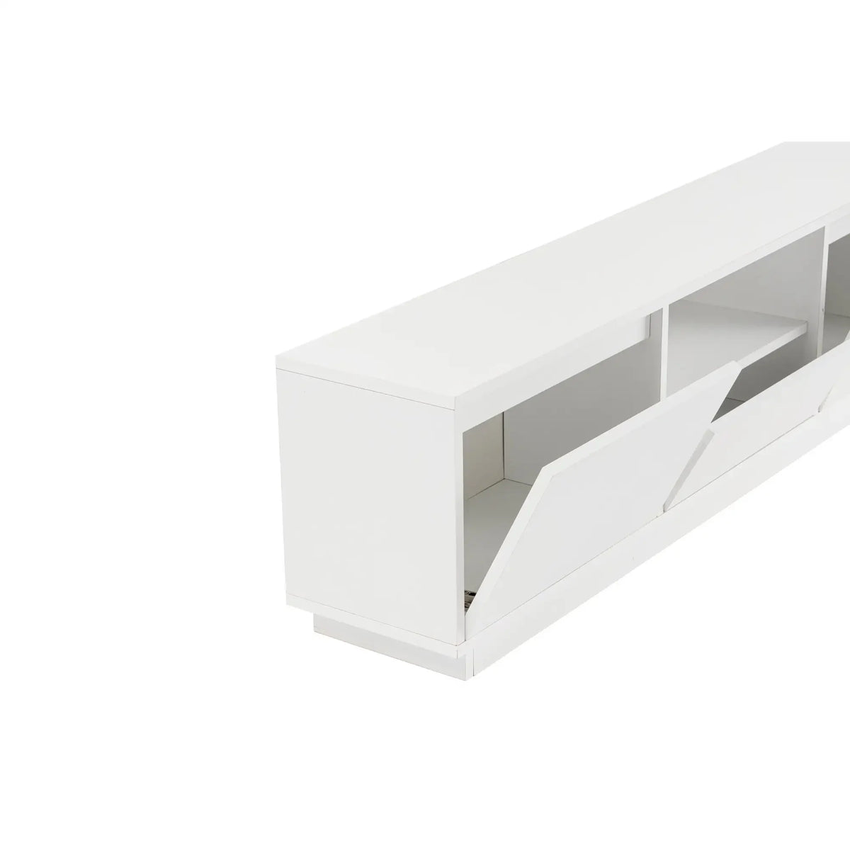 Comoda TV VANGUARD, alb, PAL, 160x30x42 cm