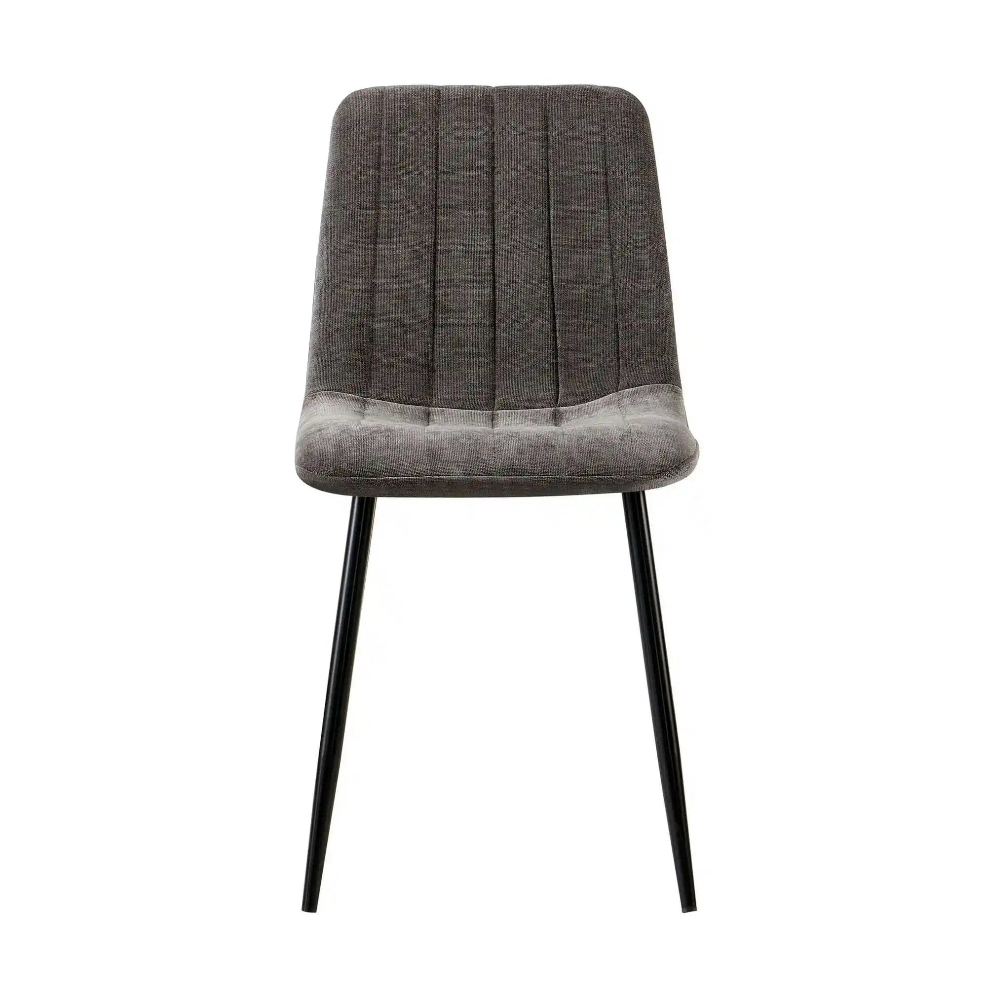 Scaun JET, gri inchis/negru, stofa clasica/metal, 44x54x88 cm