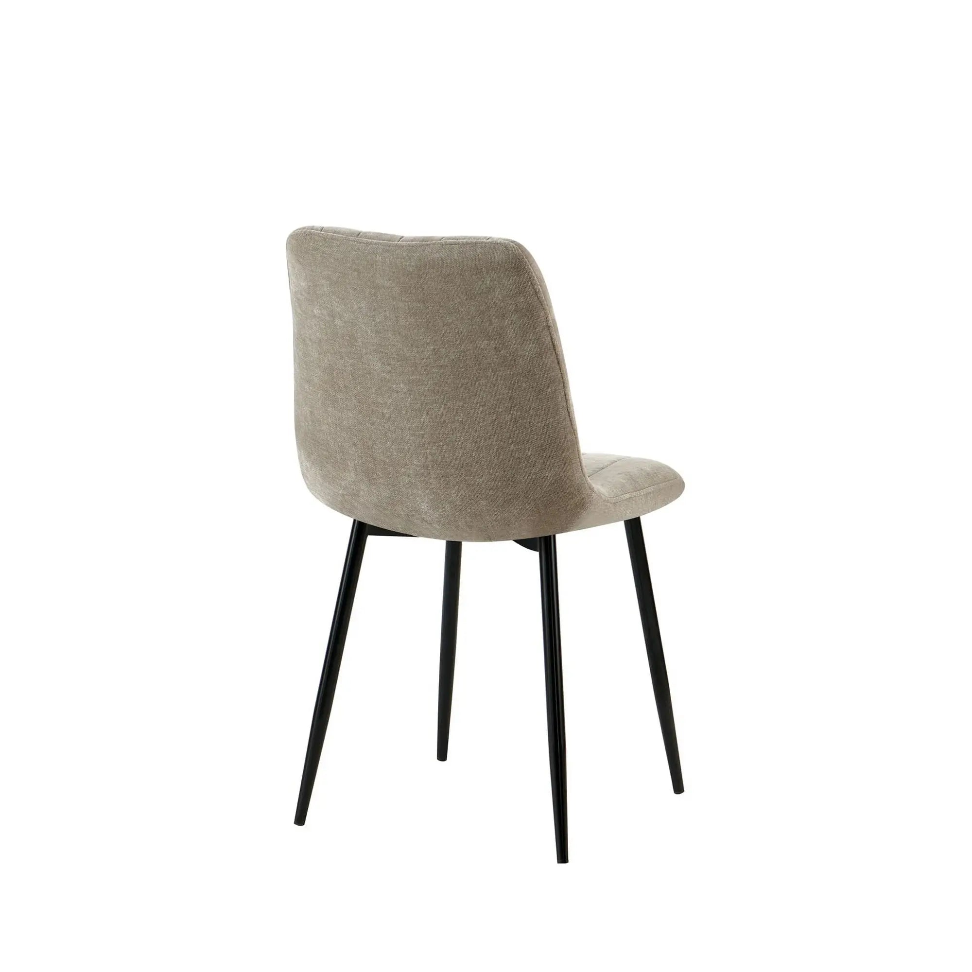 Scaun JET, grej/negru, stofa clasica/metal, 44x54x88 cm