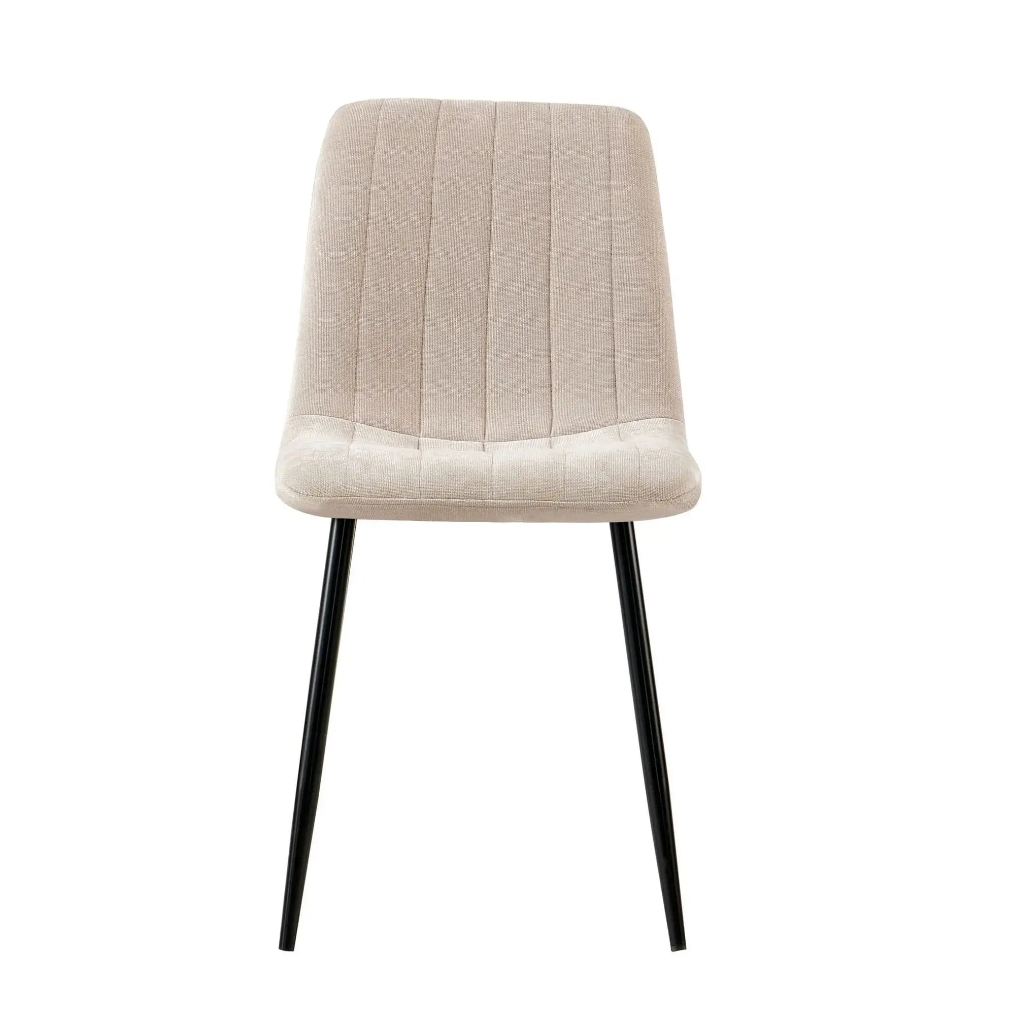 Scaun JET, bej/negru, stofa clasica/metal, 44x54x88 cm