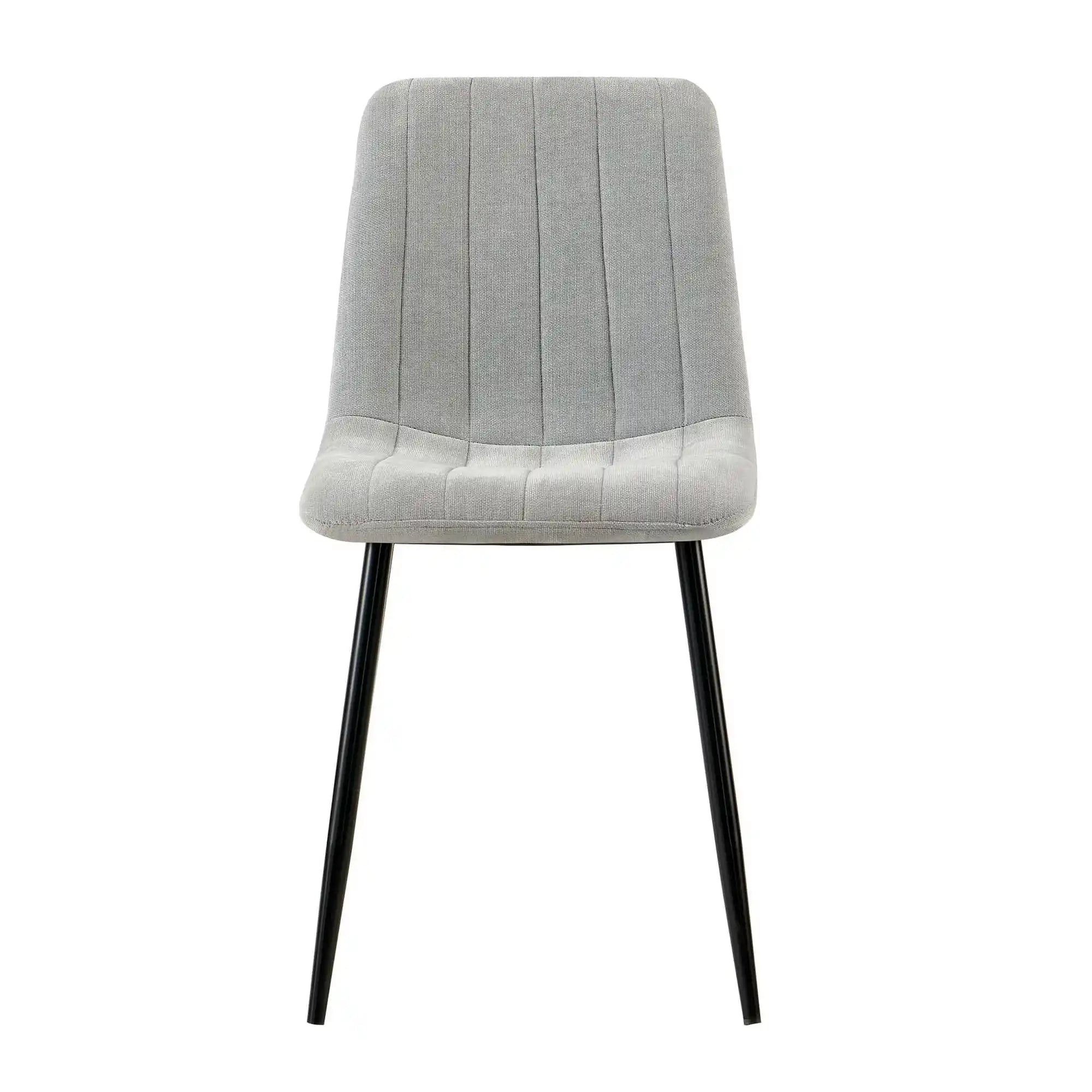 Scaun JET, gri deschis/negru, stofa clasica/metal, 44x54x88 cm