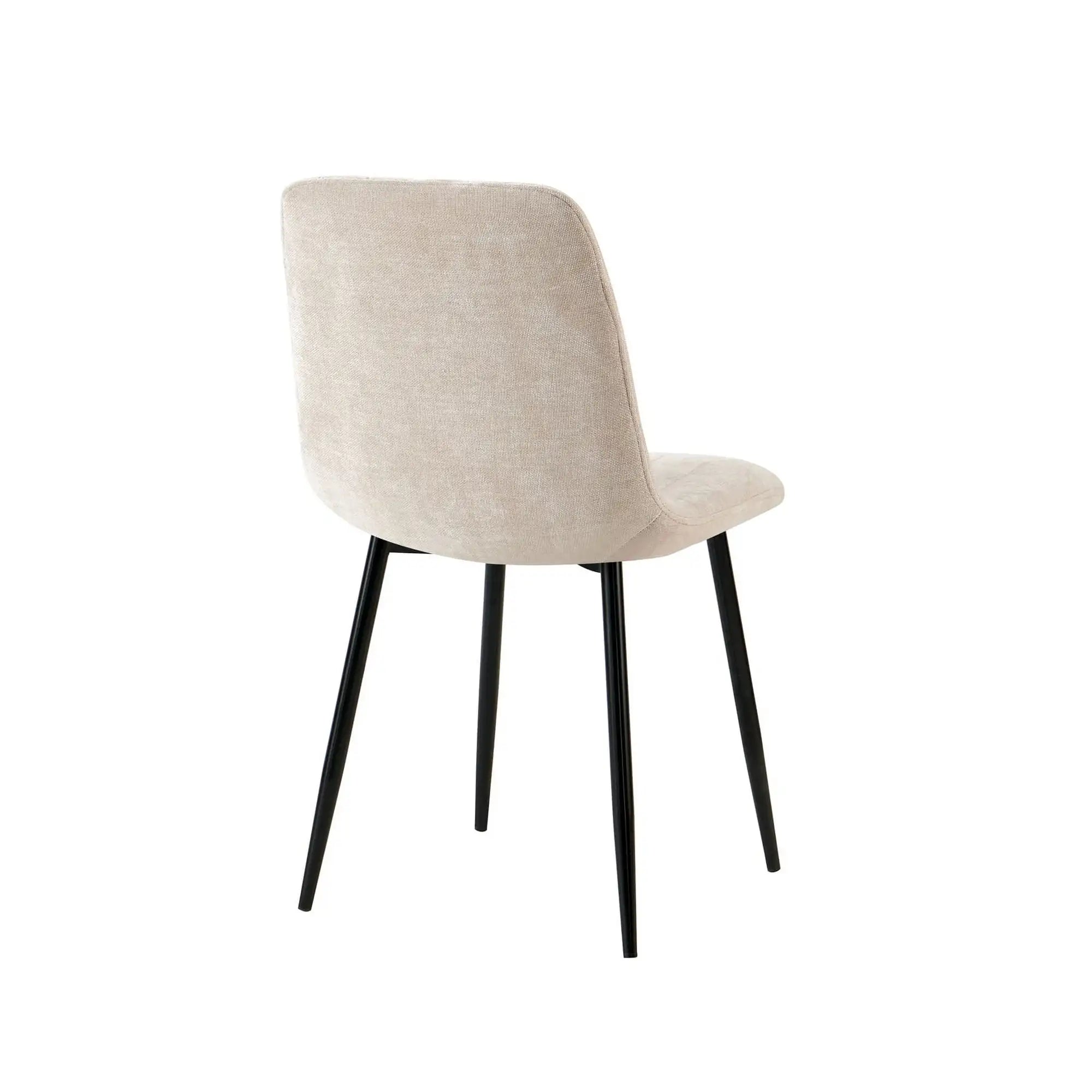 Scaun JET, bej/negru, stofa clasica/metal, 44x54x88 cm