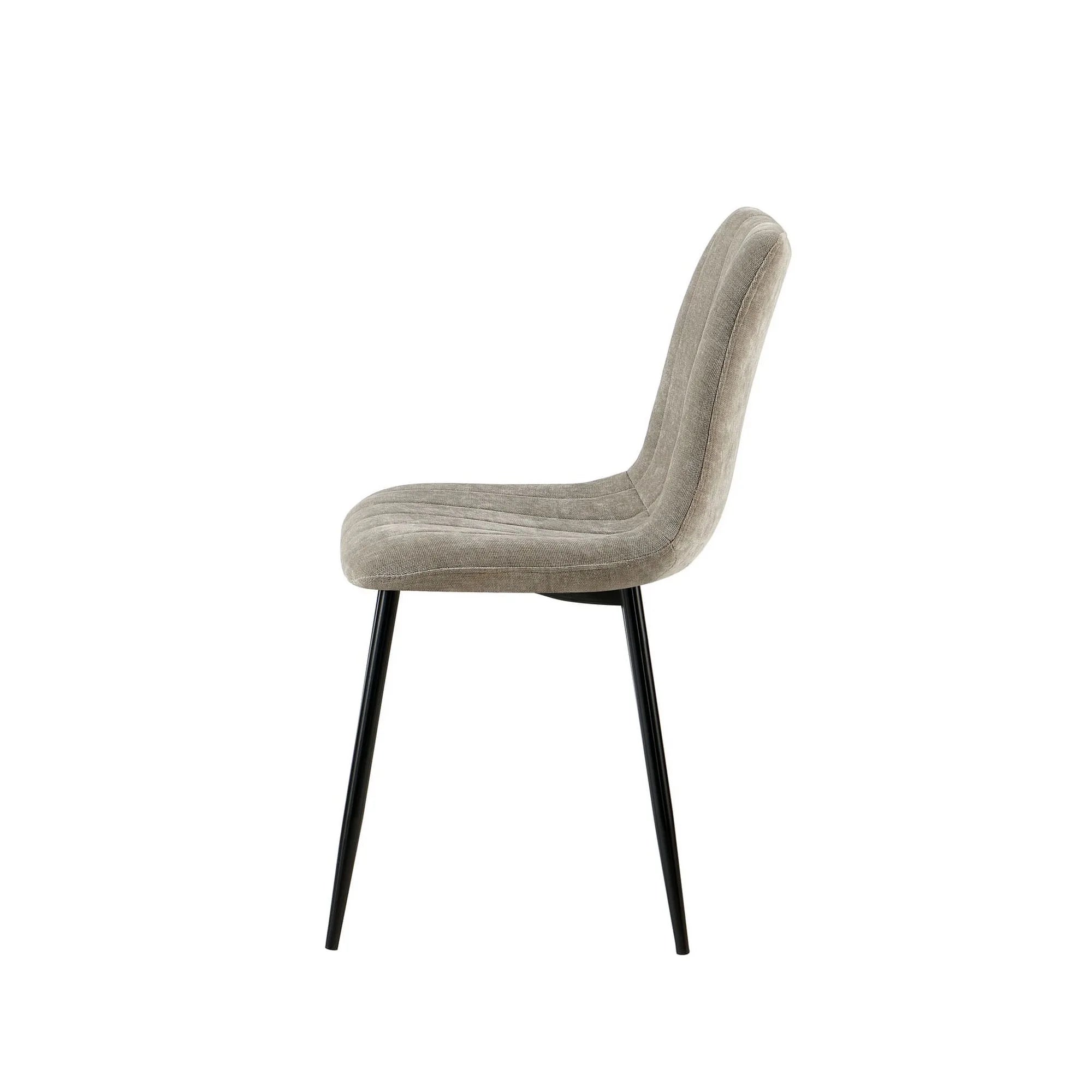 Scaun JET, grej/negru, stofa clasica/metal, 44x54x88 cm