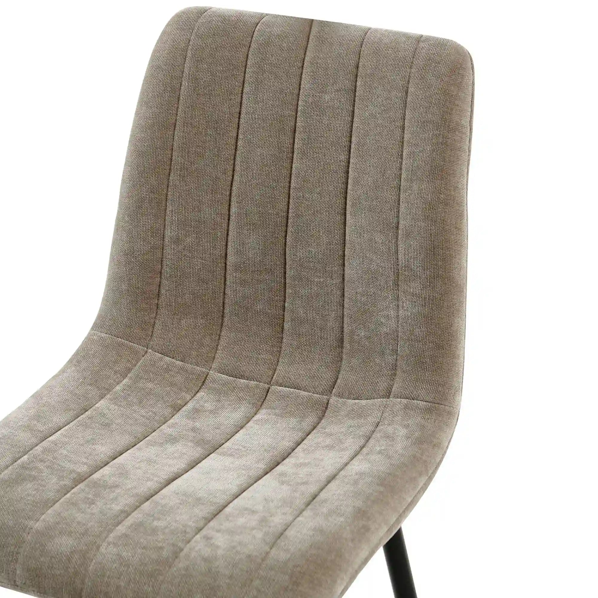 Scaun JET, grej/negru, stofa clasica/metal, 44x54x88 cm