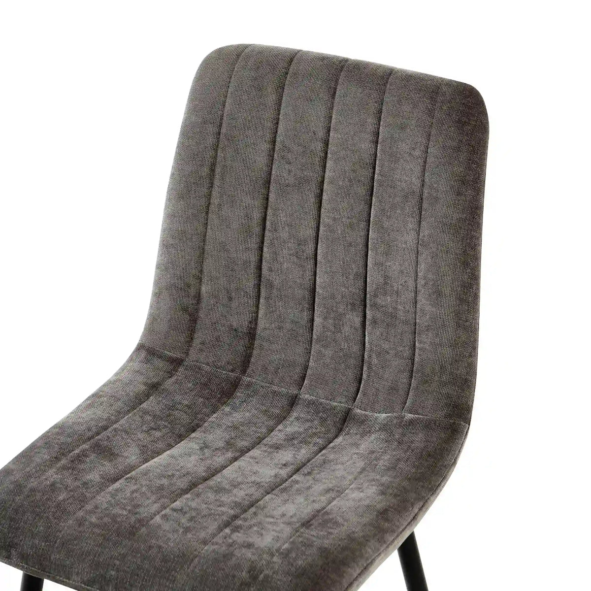 Scaun JET, gri inchis/negru, stofa clasica/metal, 44x54x88 cm