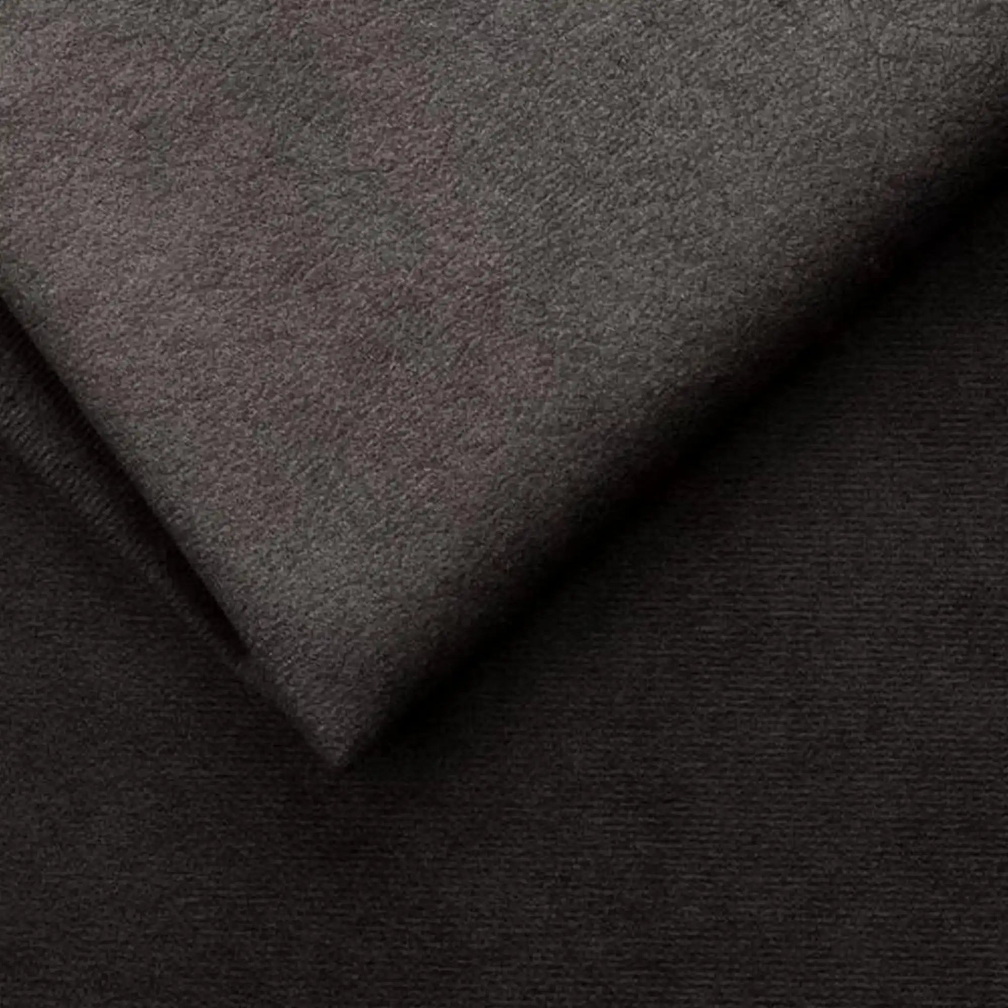 Coltar extensibil SELVA MINI, sezlong dreapta, stofa catifelata gri grafit - Salvador 16, Gama Premium, cu lada depozitare si tetiere reglabile, 270x173x95 cm