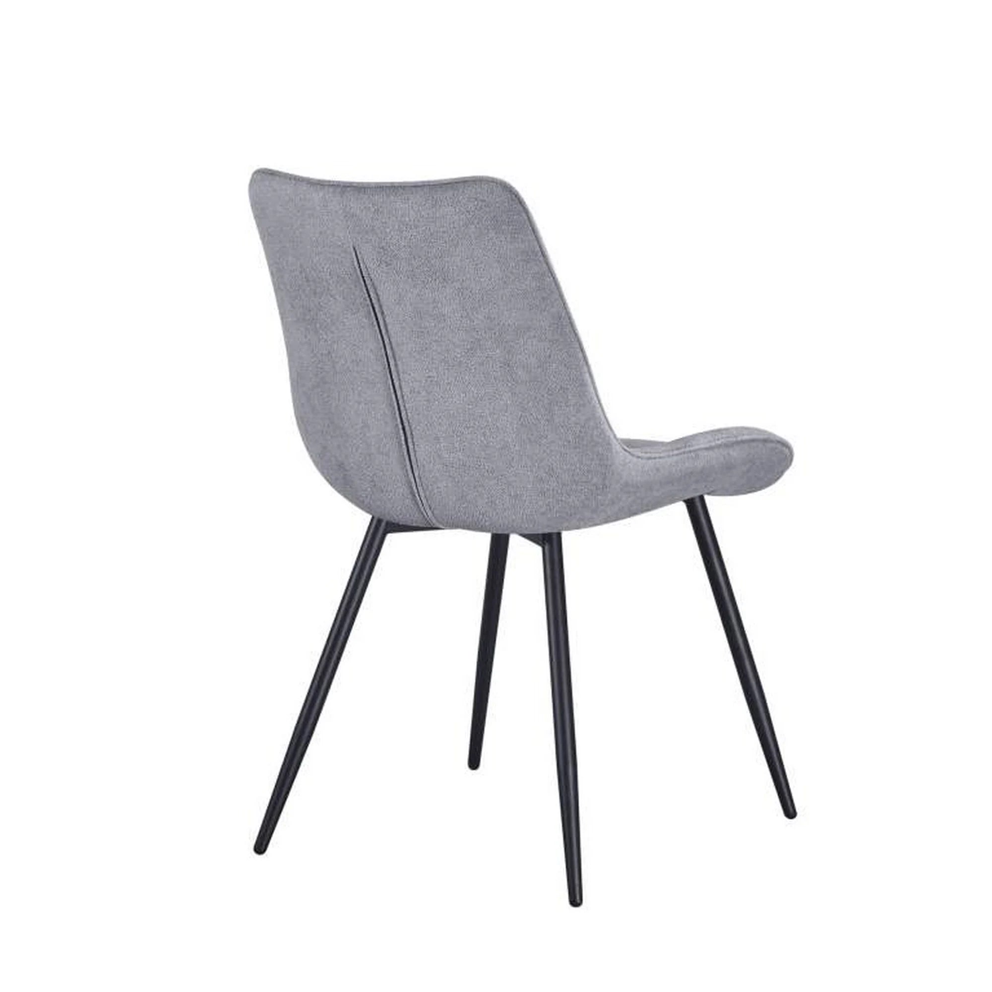 Scaun EVO, gri deschis/negru, stofa clasica/metal, 51x63x86 cm