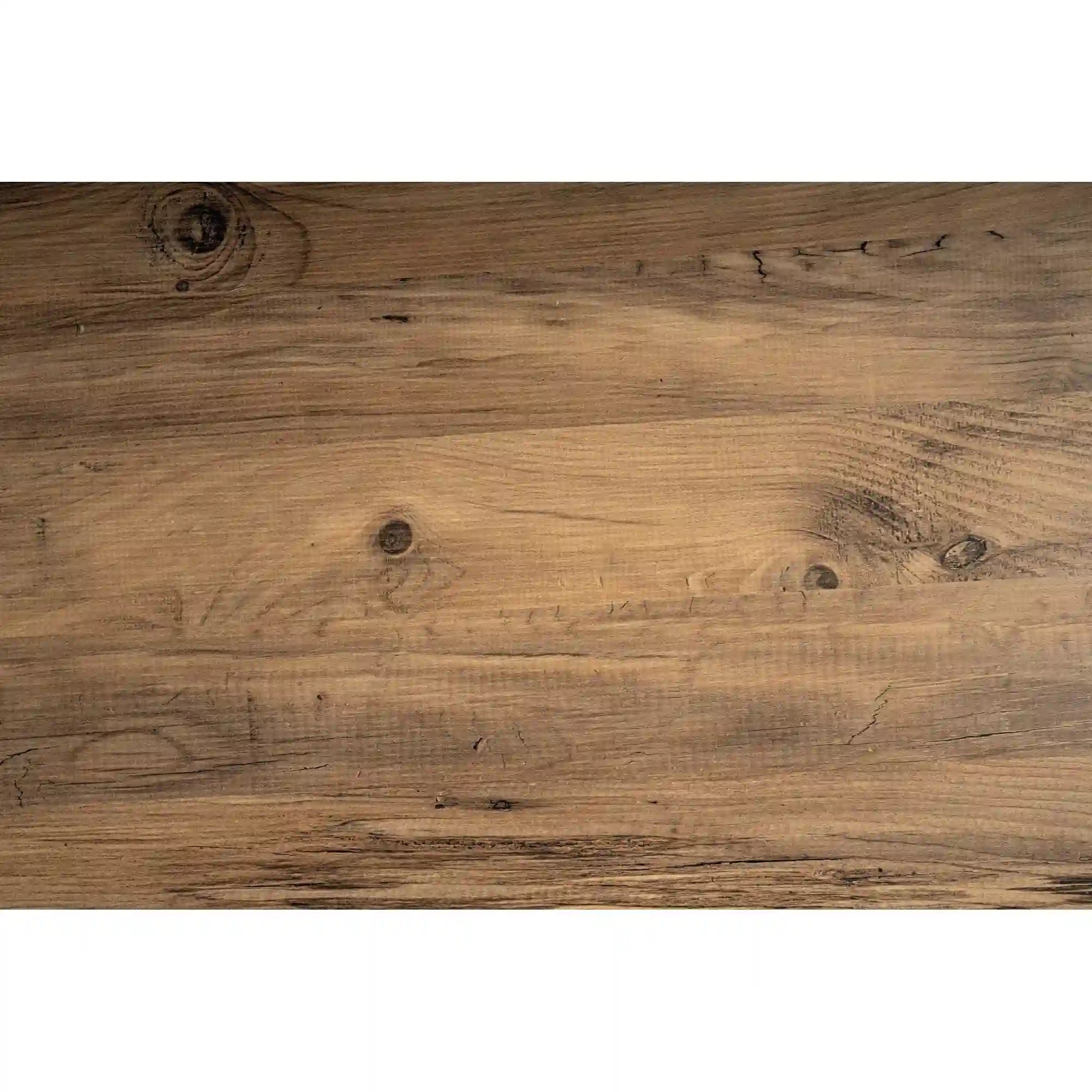 Birou TWIN, pin atlantic/negru, PAL melaminat/metal, 240x60x74 cm