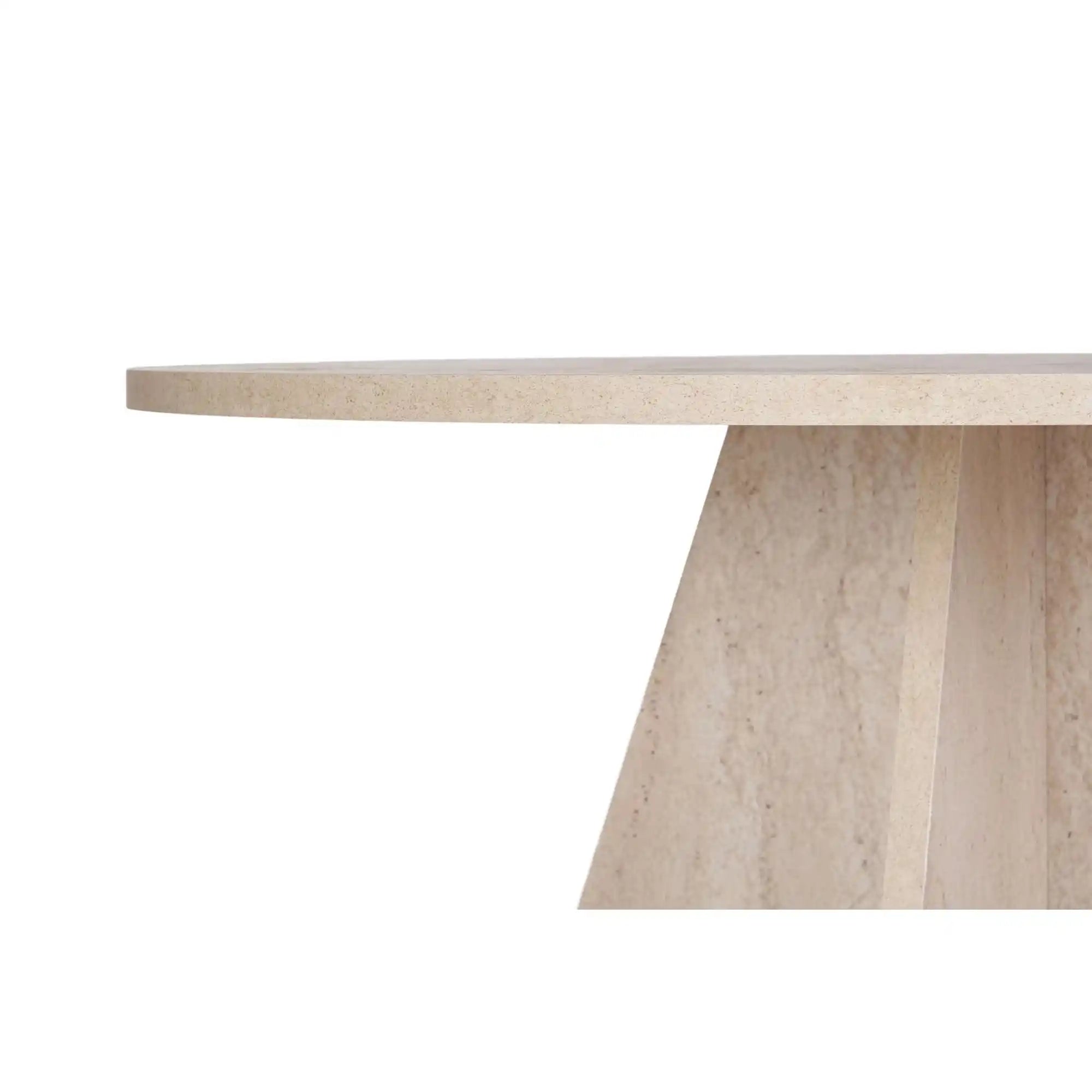 Masa VIRELLA, travertin, PAL, 120x120x75 cm