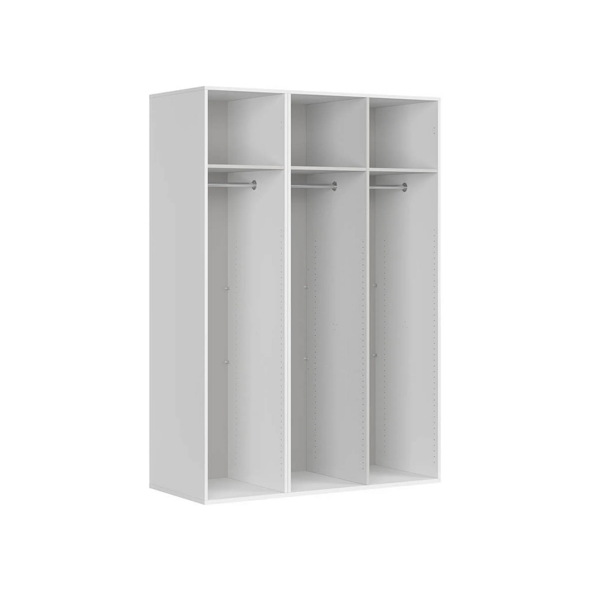 Dulap FLEX, alb, PAL, cu 3 usi, 150x66x218 cm