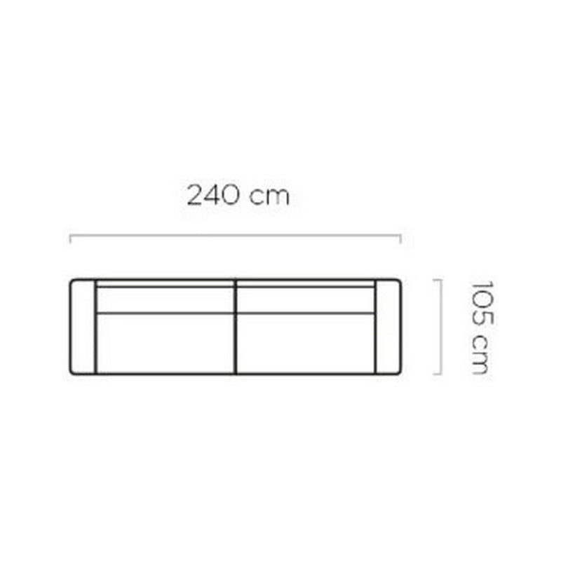 Canapea BALI extensibila, personalizabil materiale gama Oferta Avantaj, 240x105x85 cm, functie de dormit, lada depozitare