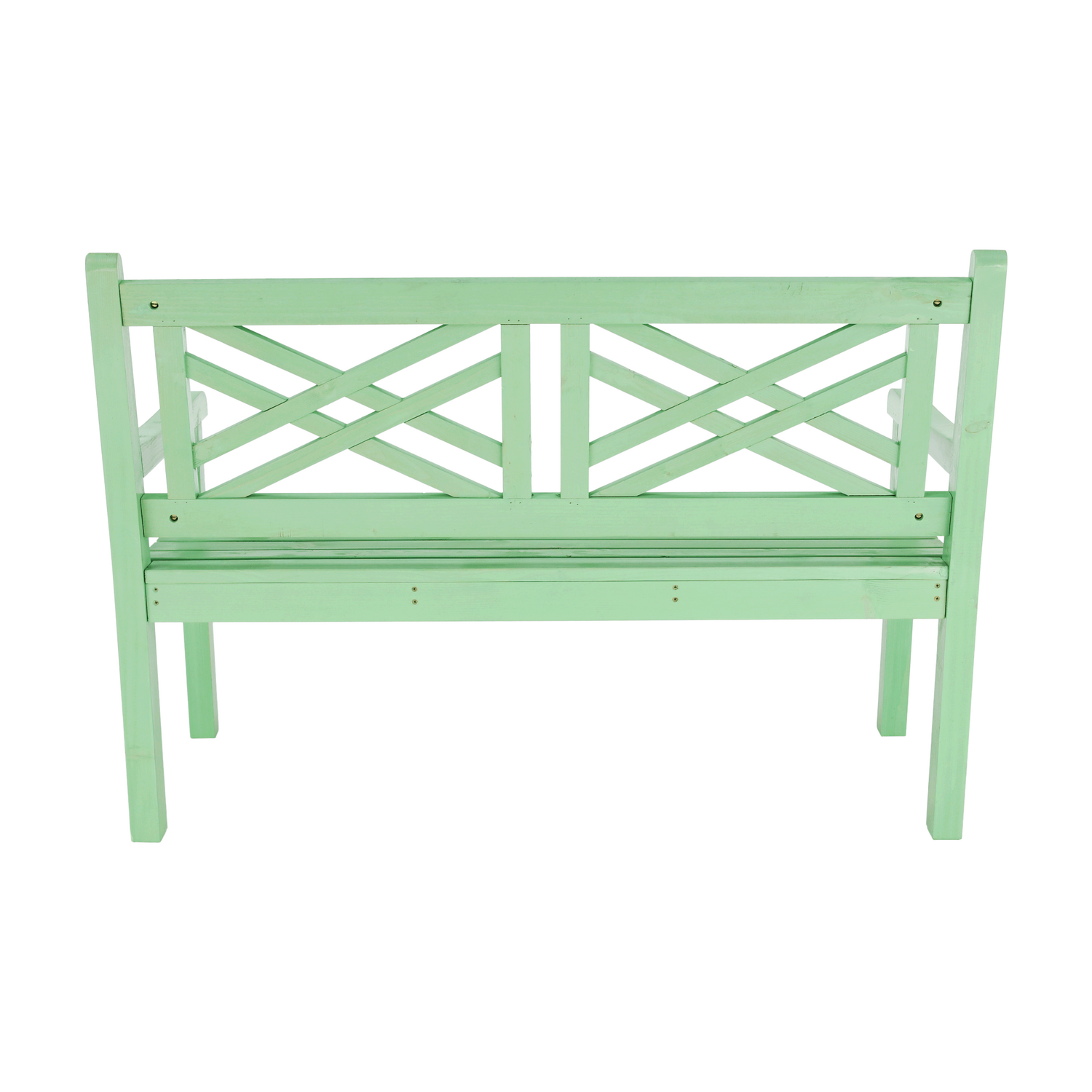Bancă gradina FABLA, verde mentă, lemn, 124x58x88 cm