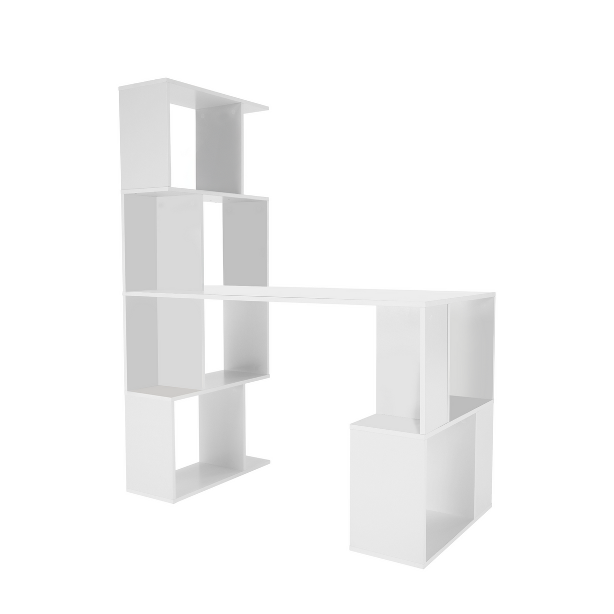 Birou FLOKI NEW, alb, DTD laminat, 120x60x150 cm