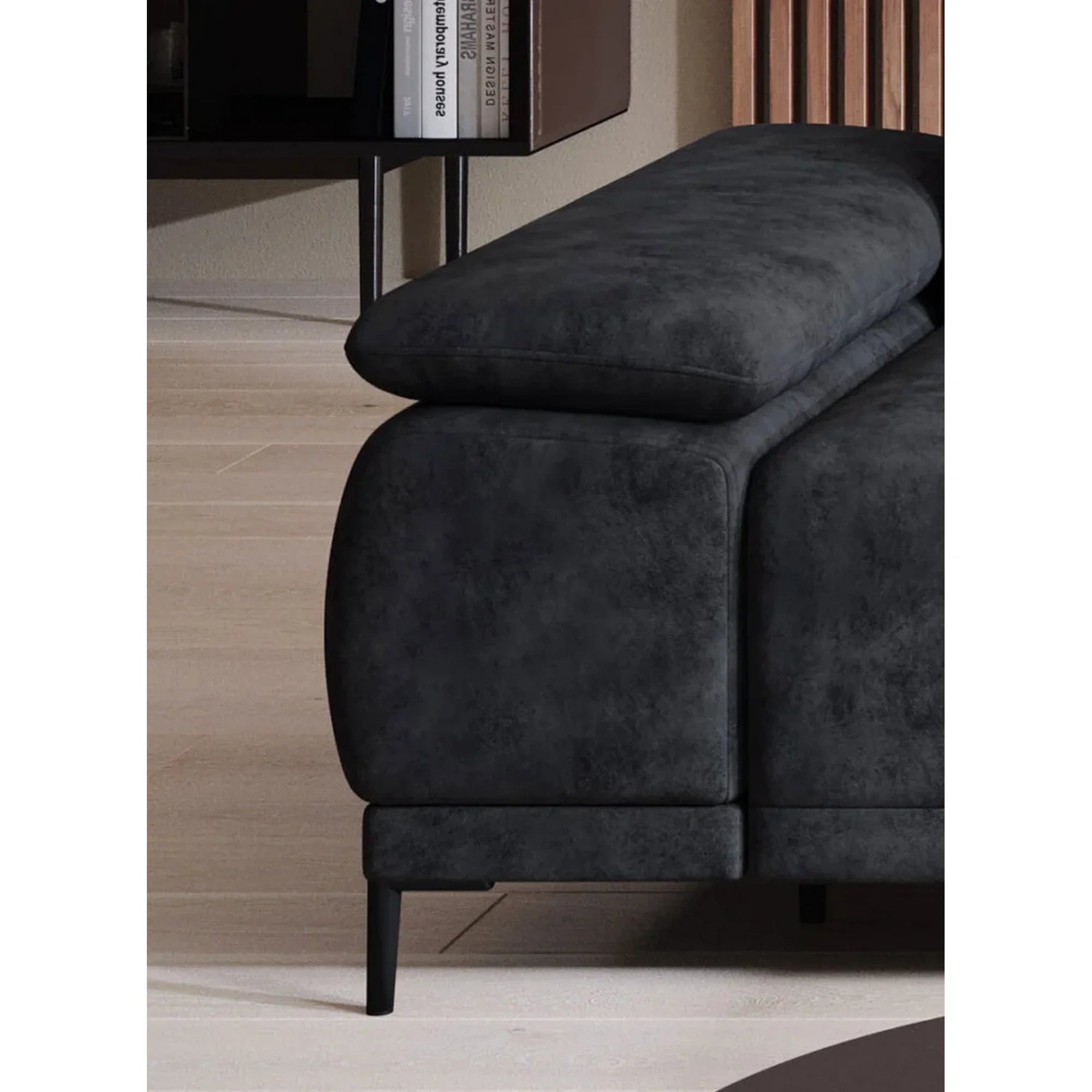 Coltar FOCUS MINI, personalizabil materiale gama Oferta Avantaj, cu reglaj electric si tetiere reglabile, 277x177x98 cm