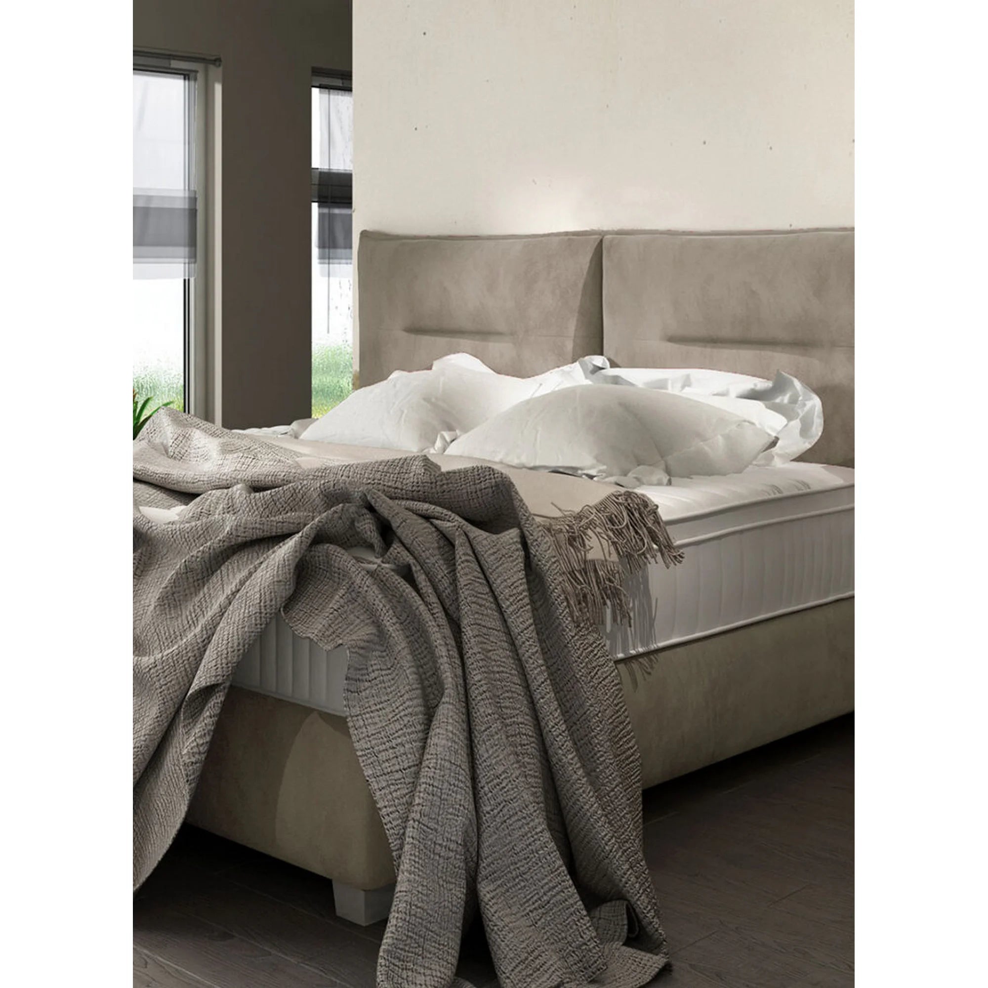 Pat FOG 160x200, personalizabil materiale gama Premium, cu suport pentru saltea