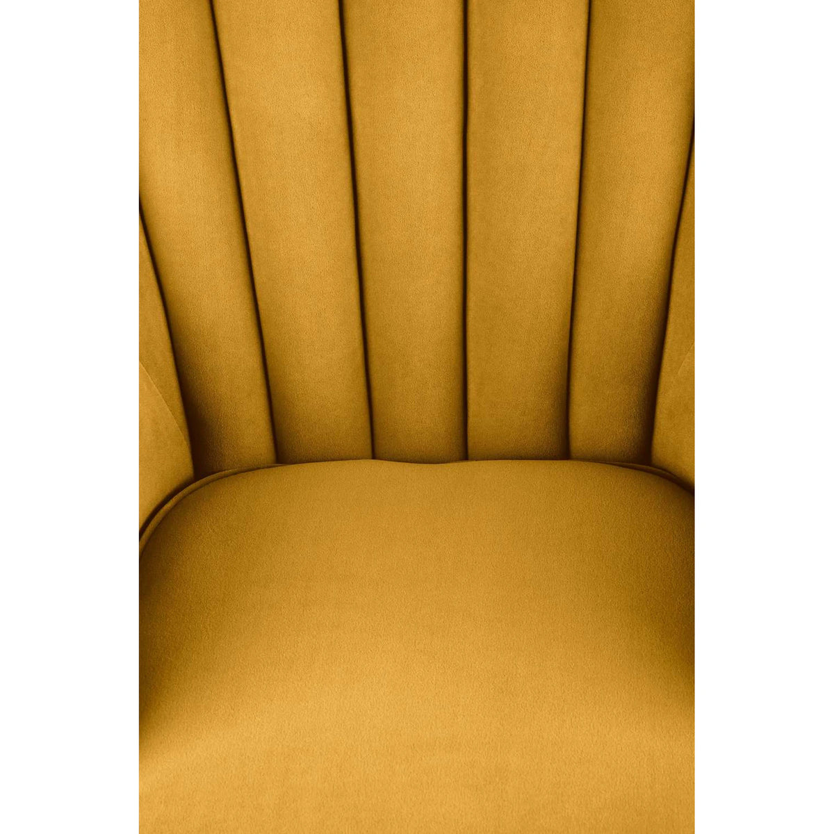 Fotoliu pentru living TITAN, galben mustar/negru, stofa catifelata/lemn, 73x70x87 cm