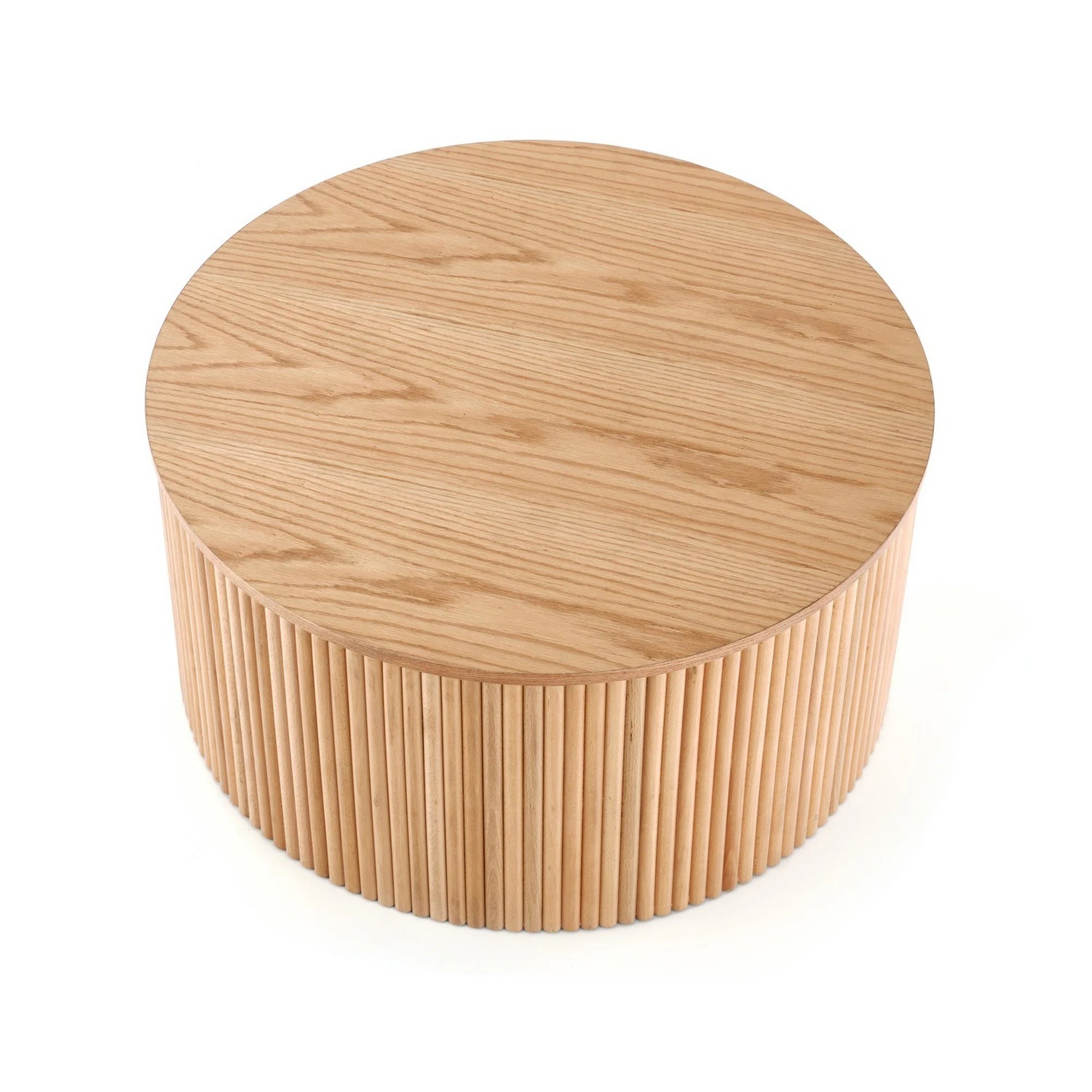 Masuta cafea WOODY, stejar natural, 80x80x41 cm