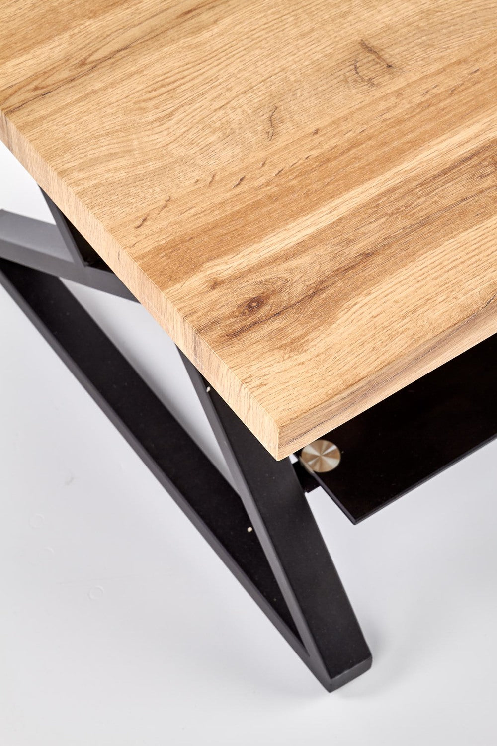 Masuta cafea XENA, negru/stejar natural, 110x60x45 cm