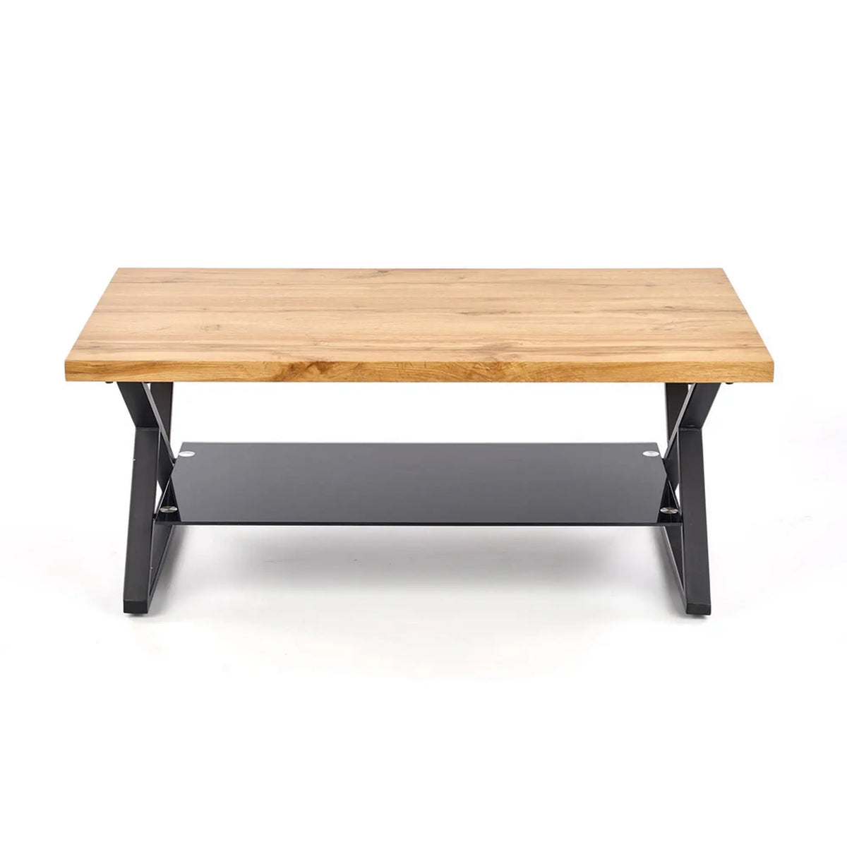 Masuta cafea XENA, negru/stejar natural, 110x60x45 cm