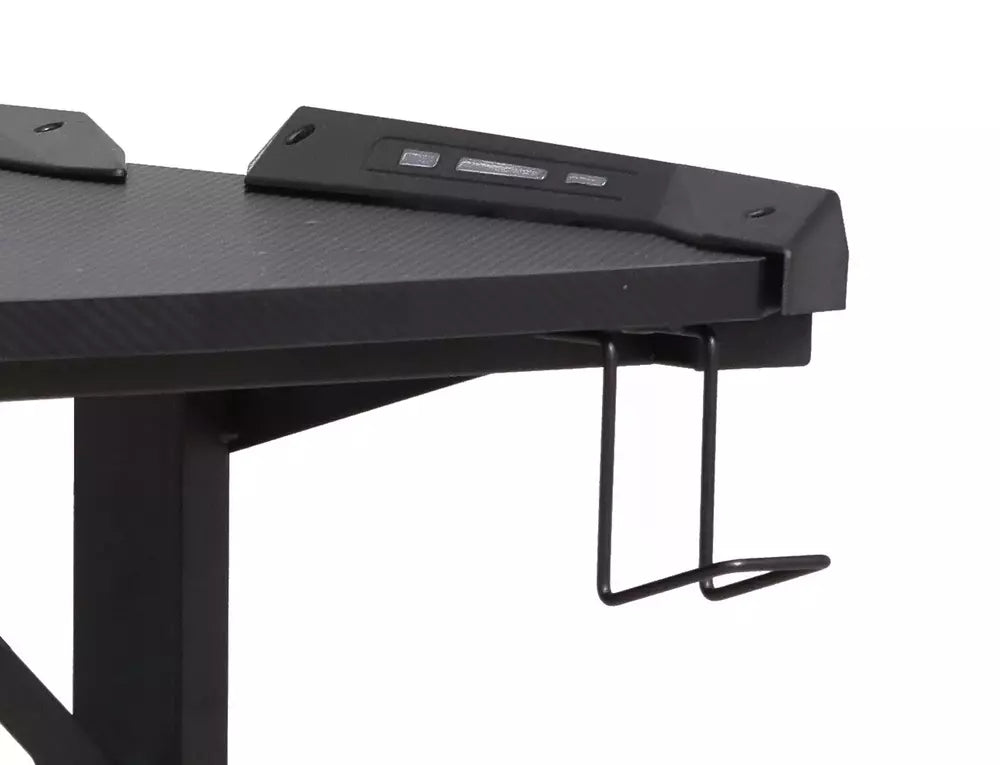 Masa birou B-216, negru, PAL/metal, 120x60x76 cm