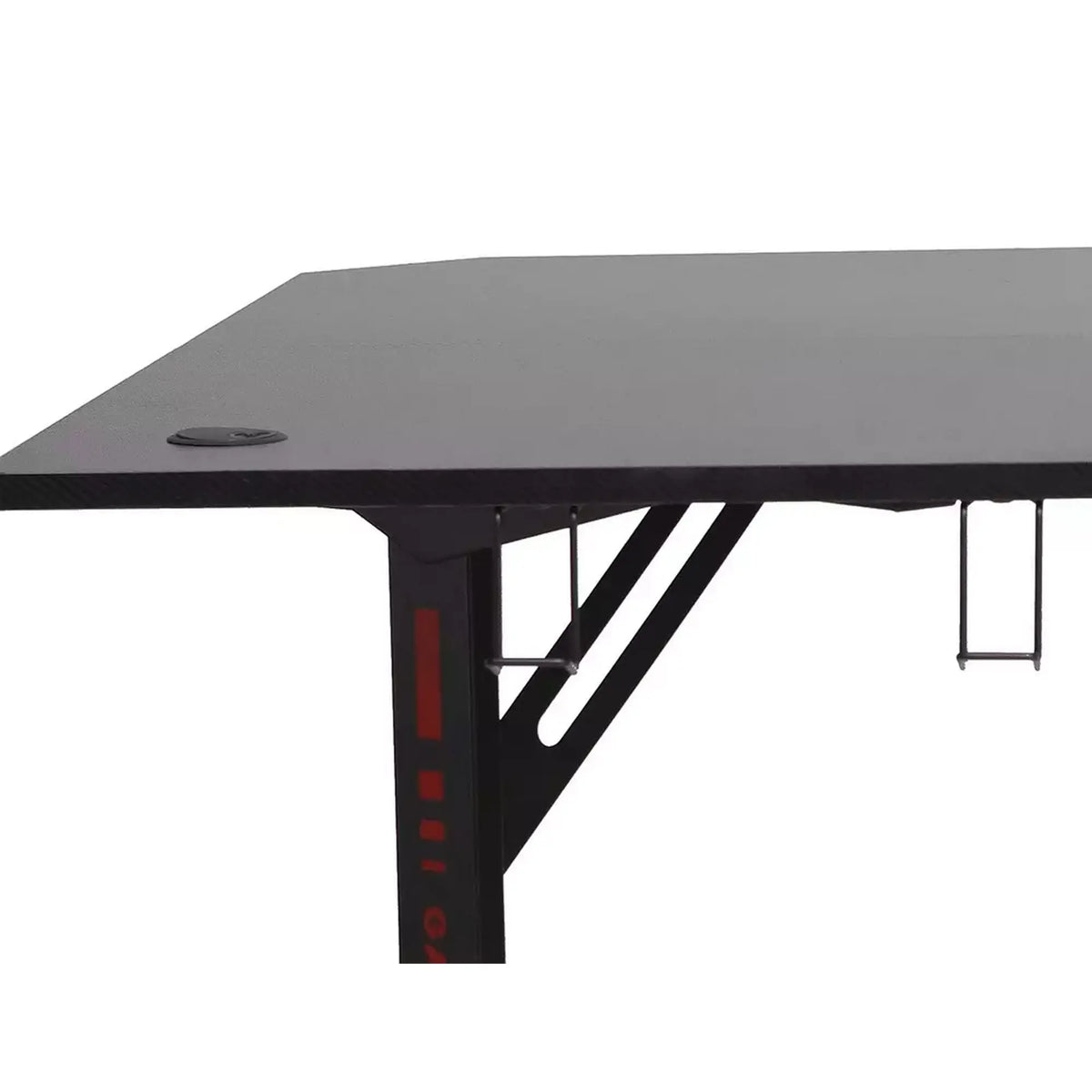 Masa birou B-219, negru, PAL/metal, 120x120x76 cm