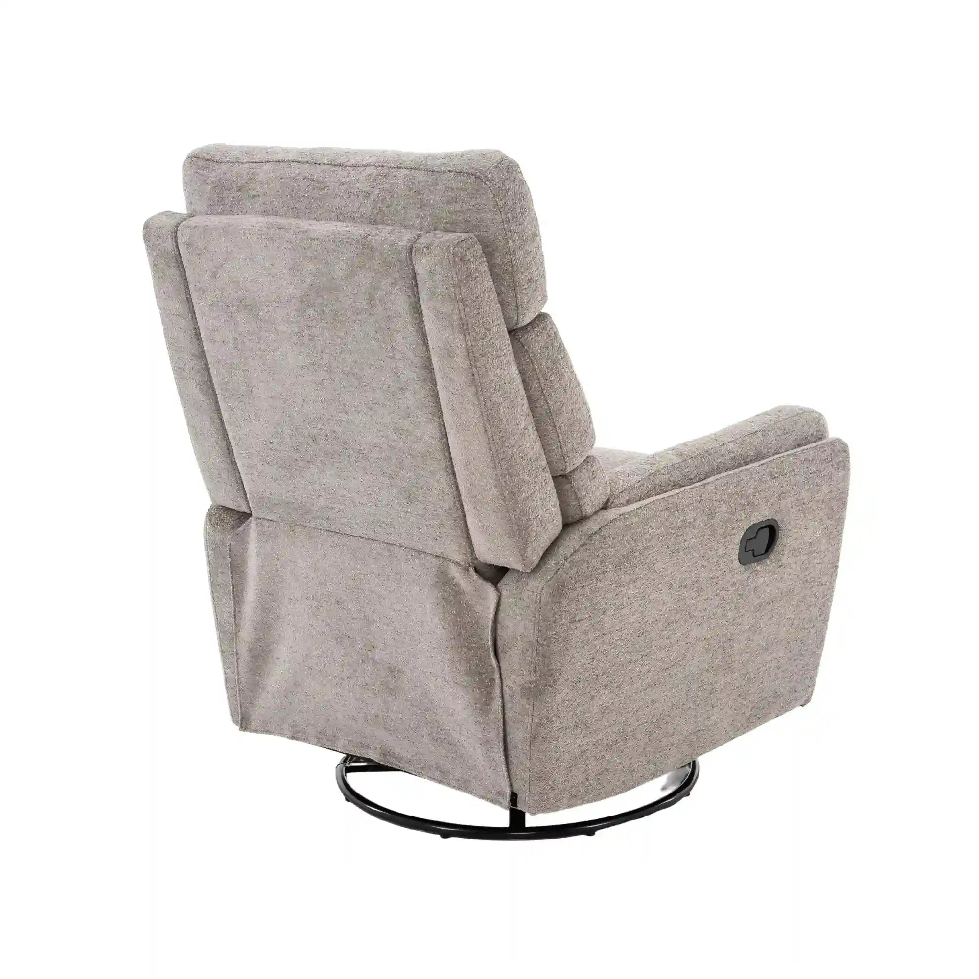 Fotoliu recliner ARGOS, stofa clasica gri - Raven 07, 78x82/162x107 cm