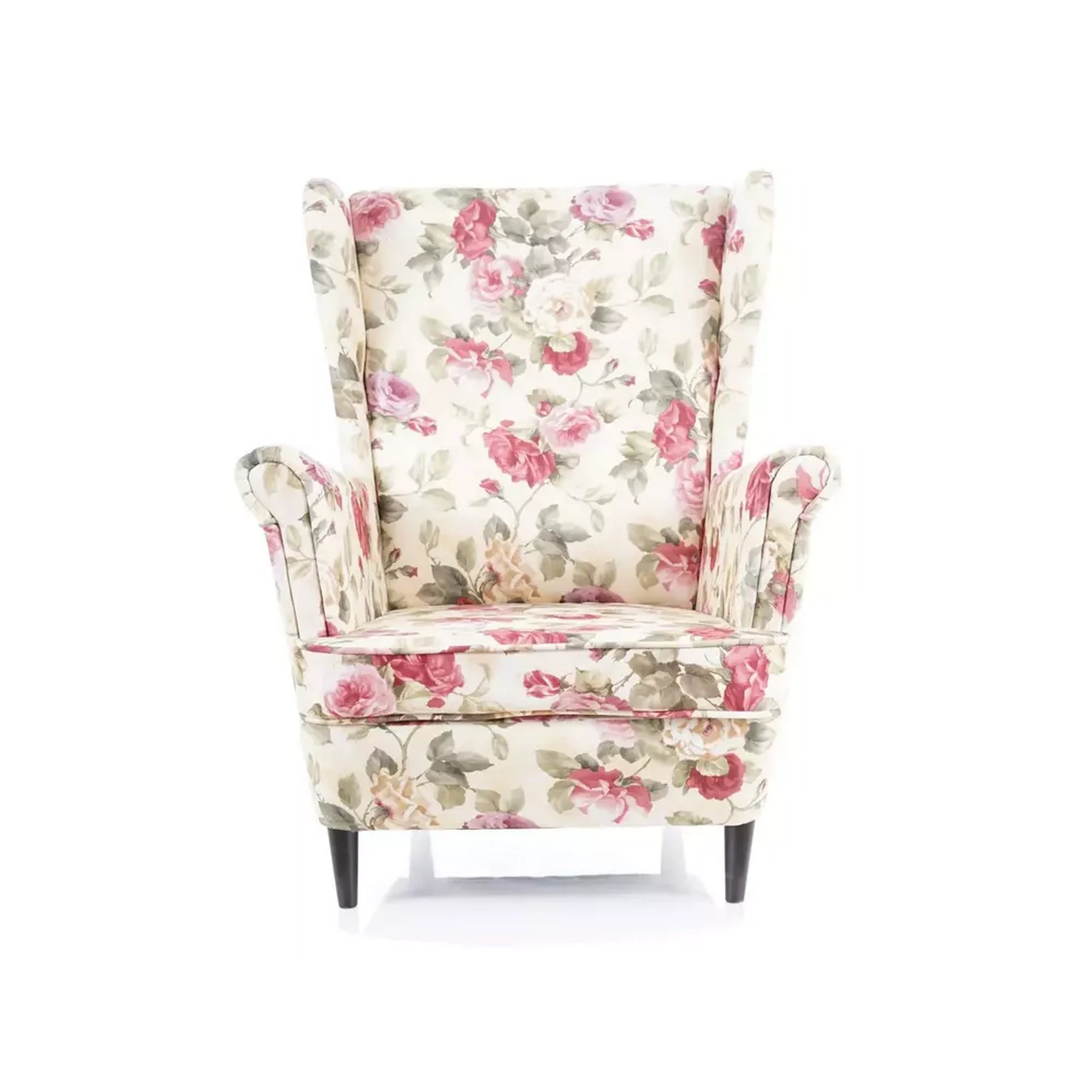 Fotoliu LORD WM 82, multicolor/wenge, stofa/lemn, 82x92x101 cm